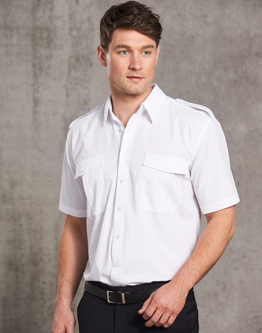Unisex epaulette shirt ,short sleeve. - BS06S