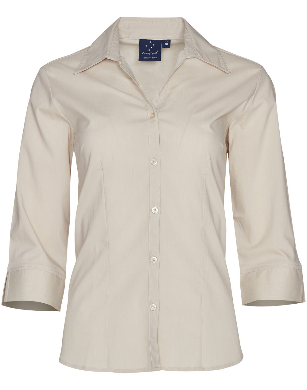 Ladies' 3/4 sleeve teflon shirt - BS07Q