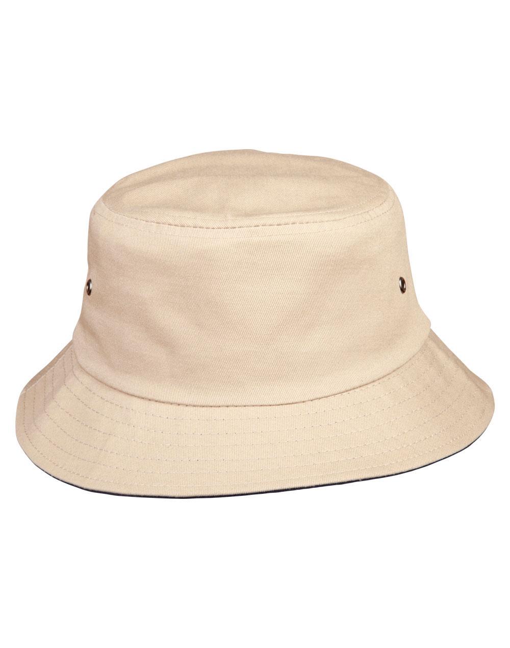 contrasting underbrim bucket hat - CH32A