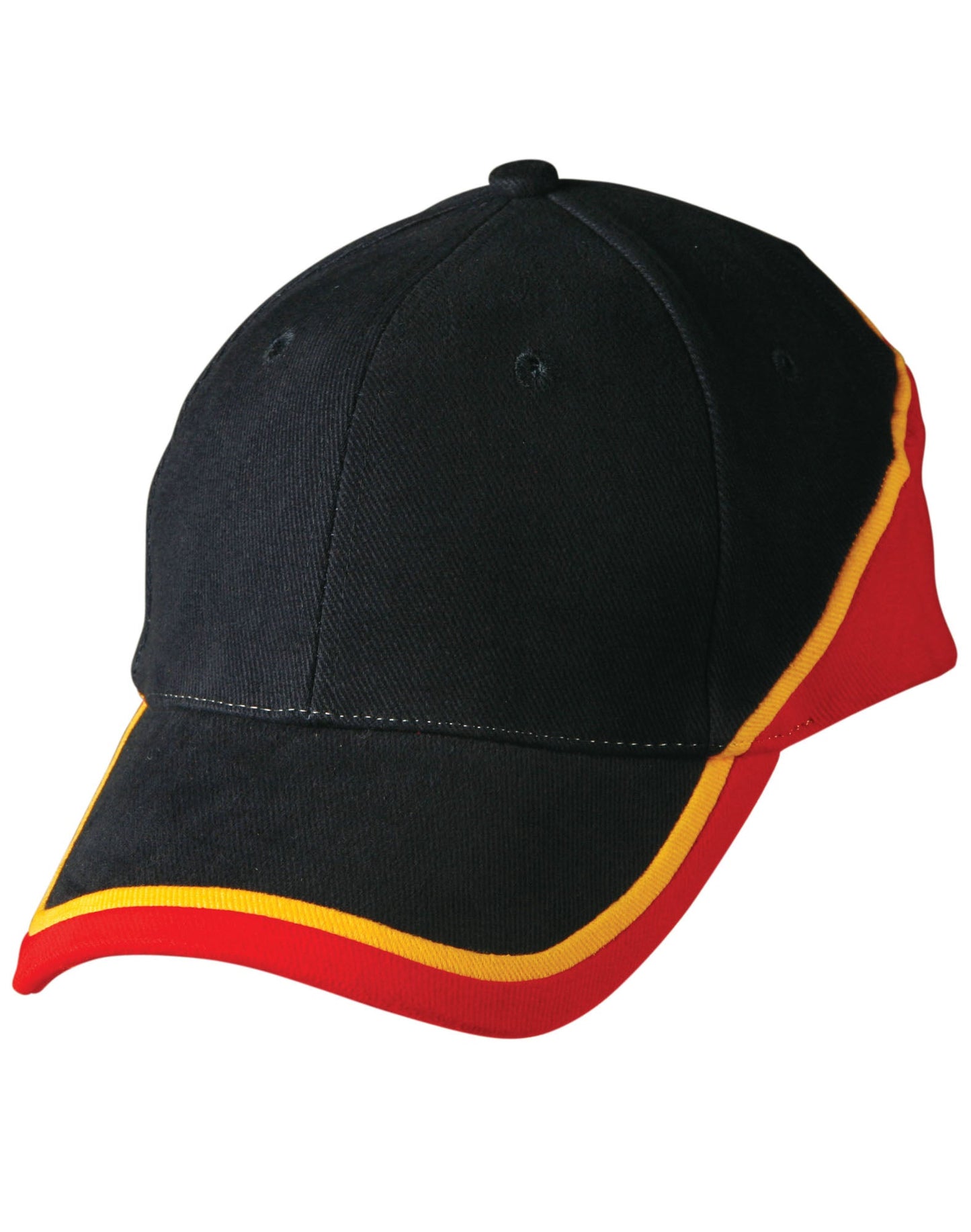 Tri-color sue heavy brushed cotton cap - CH38
