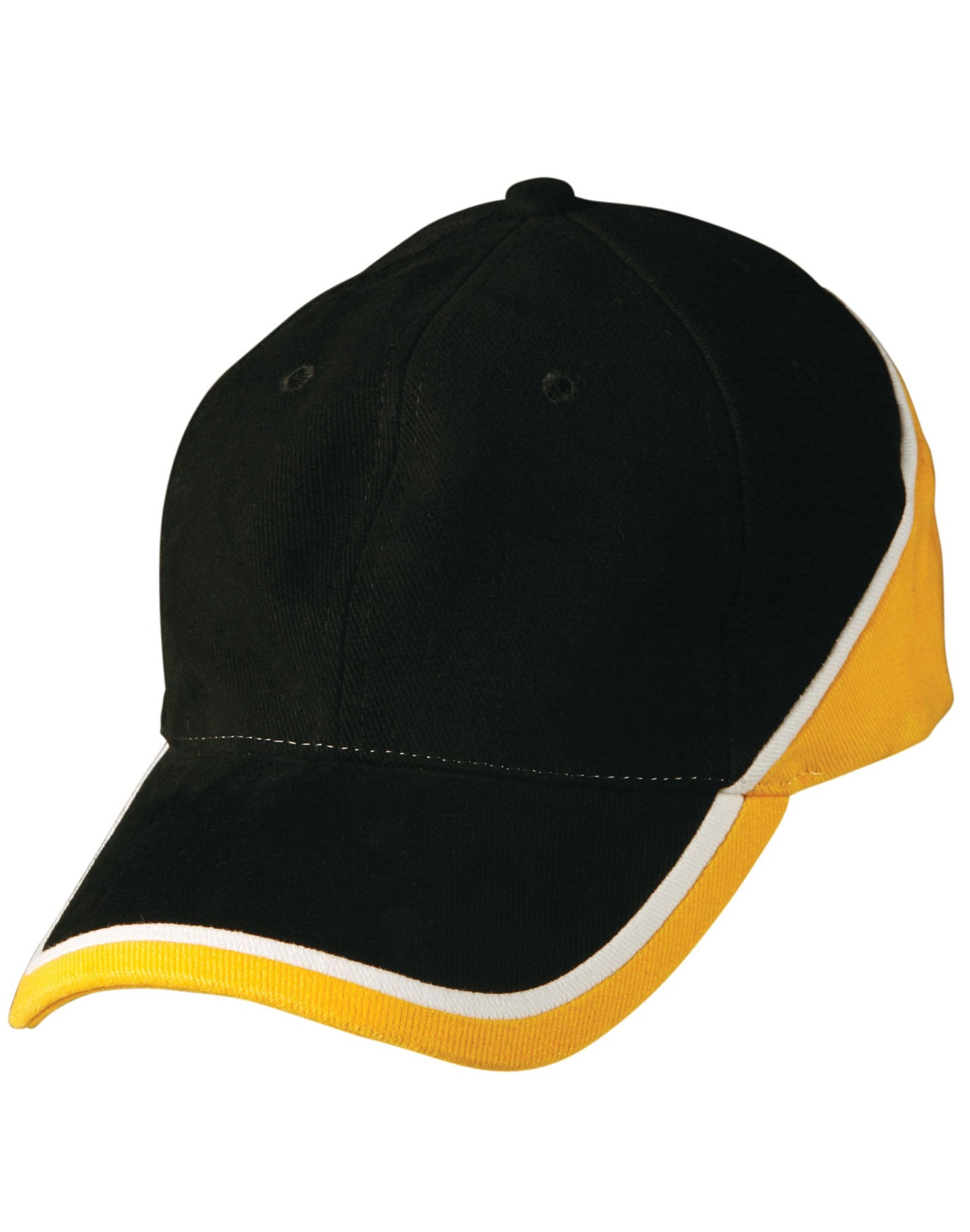Tri-color sue heavy brushed cotton cap - CH38