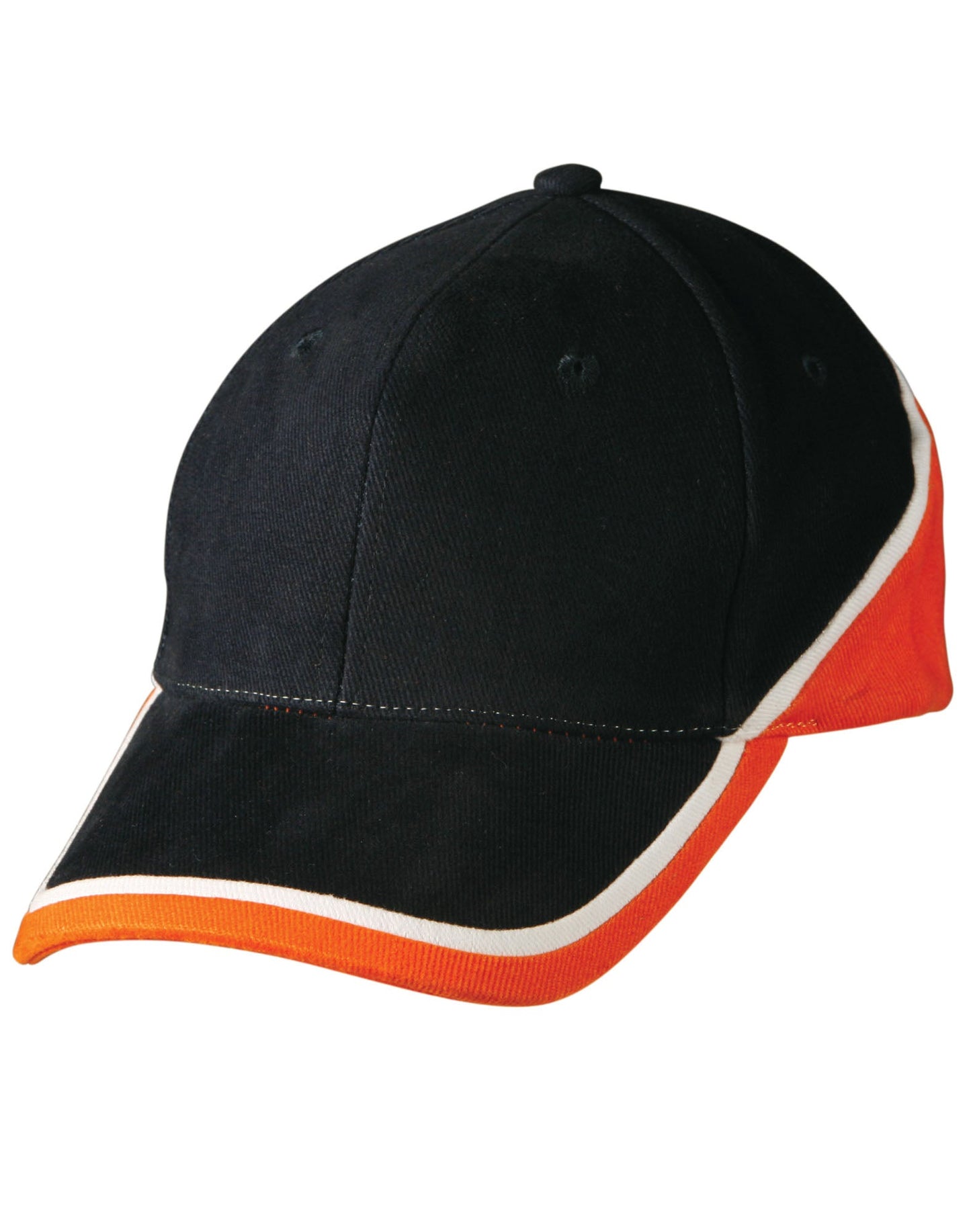 Tri-color sue heavy brushed cotton cap - CH38