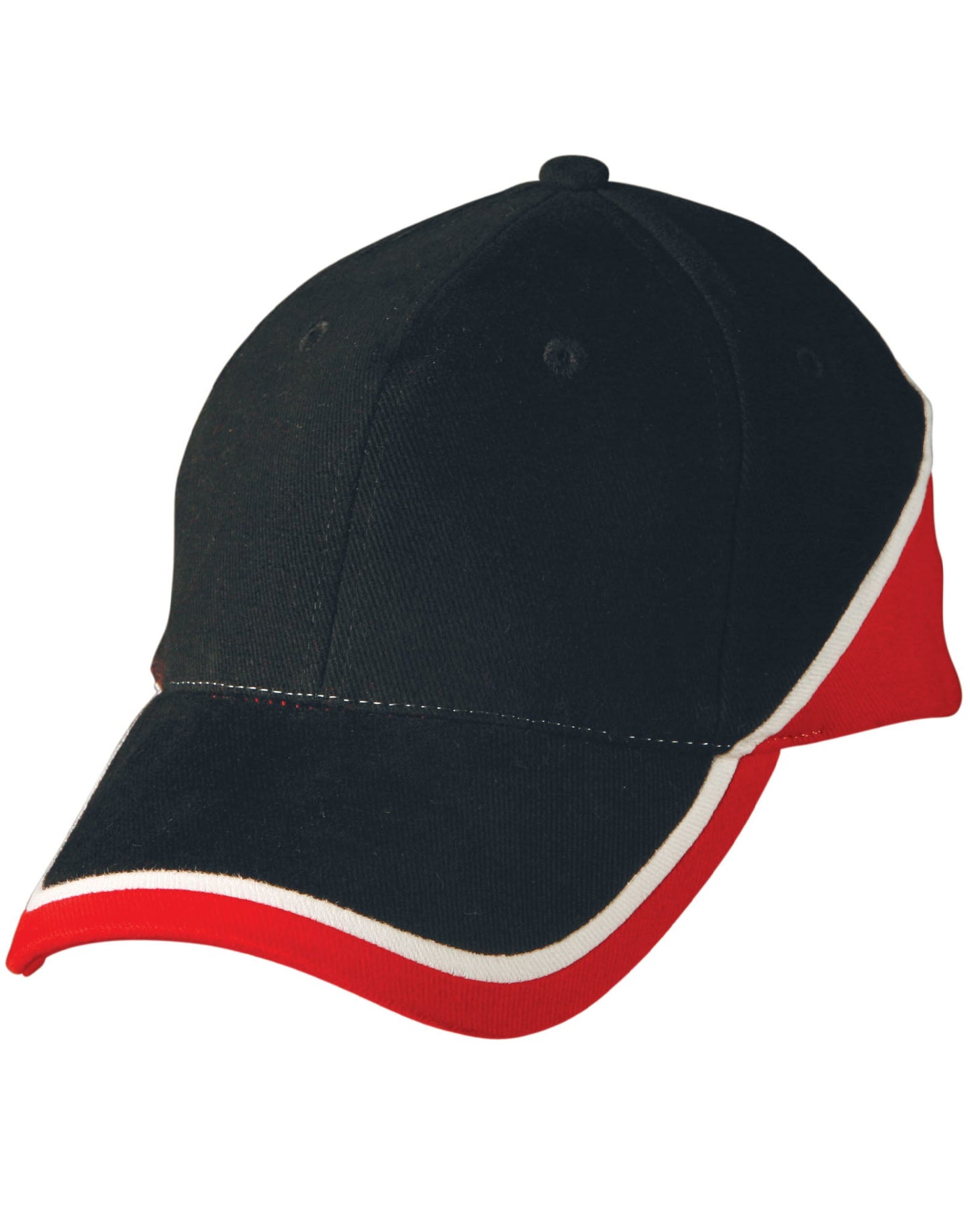 Tri-color sue heavy brushed cotton cap - CH38