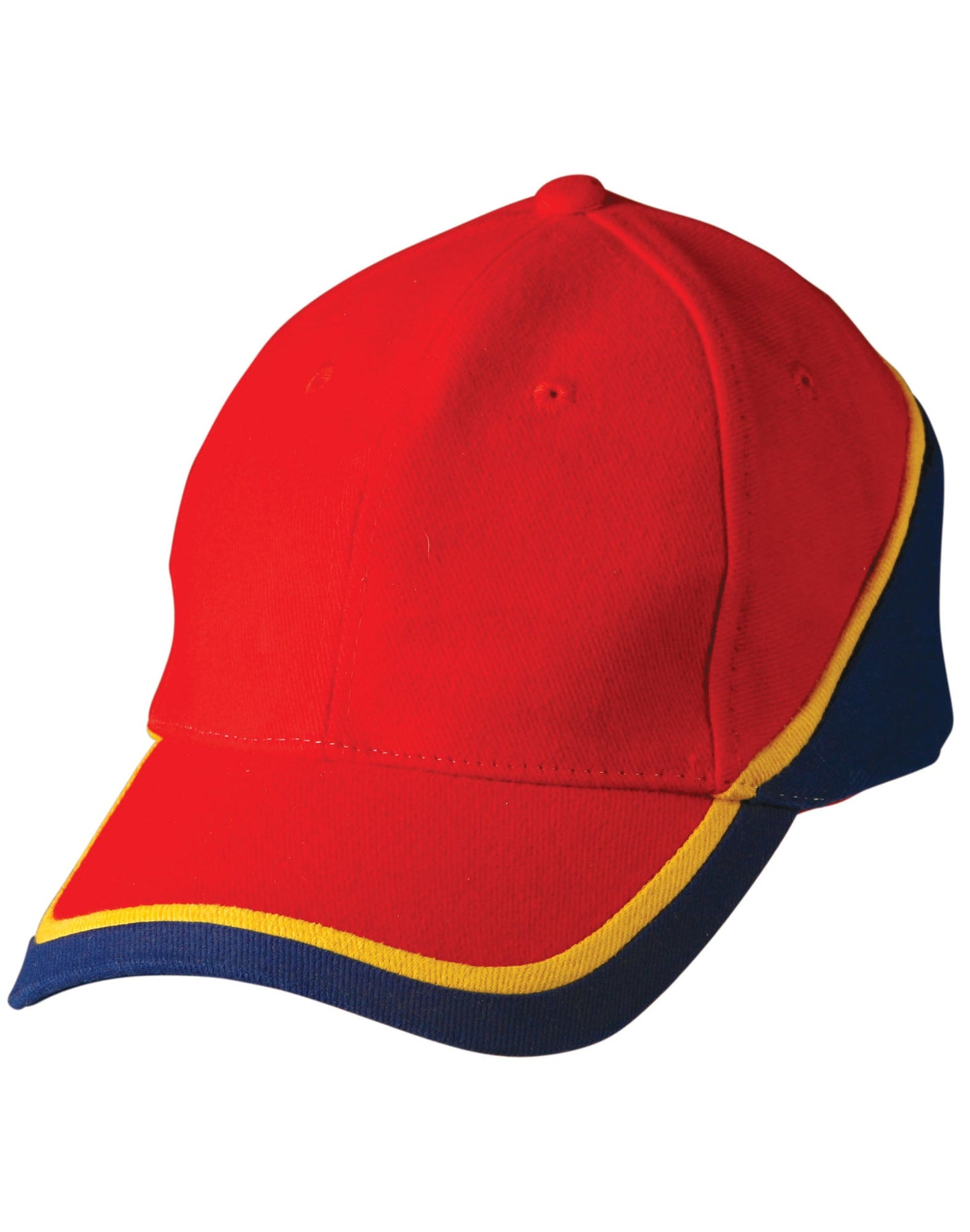 Tri-color sue heavy brushed cotton cap - CH38