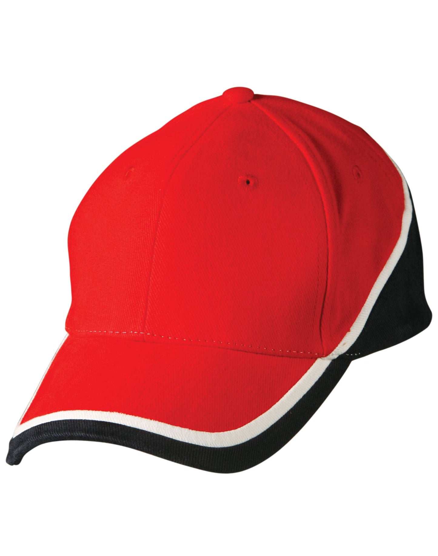 Tri-color sue heavy brushed cotton cap - CH38