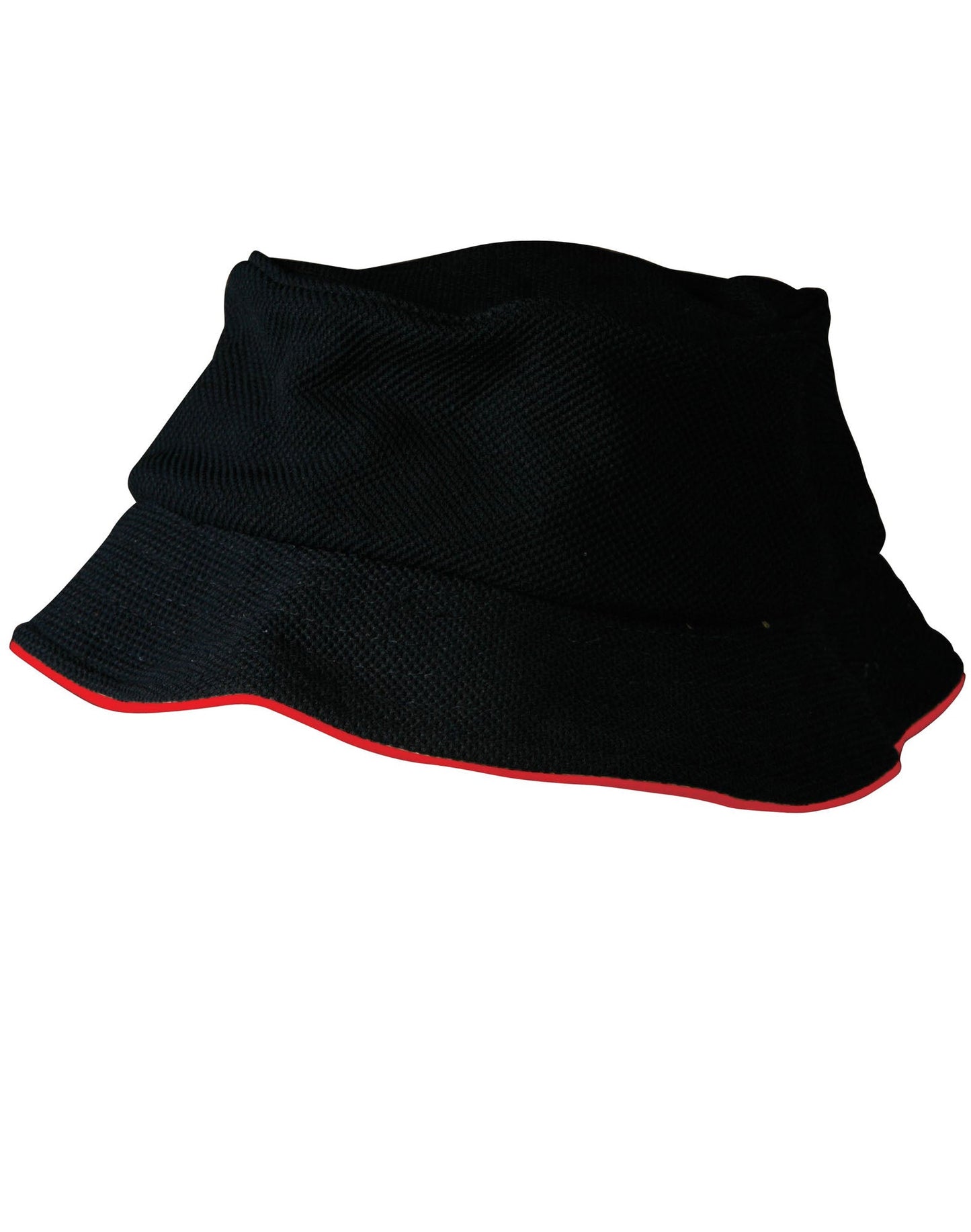 Pique mesh with sandwich trim bucket hat - CH71