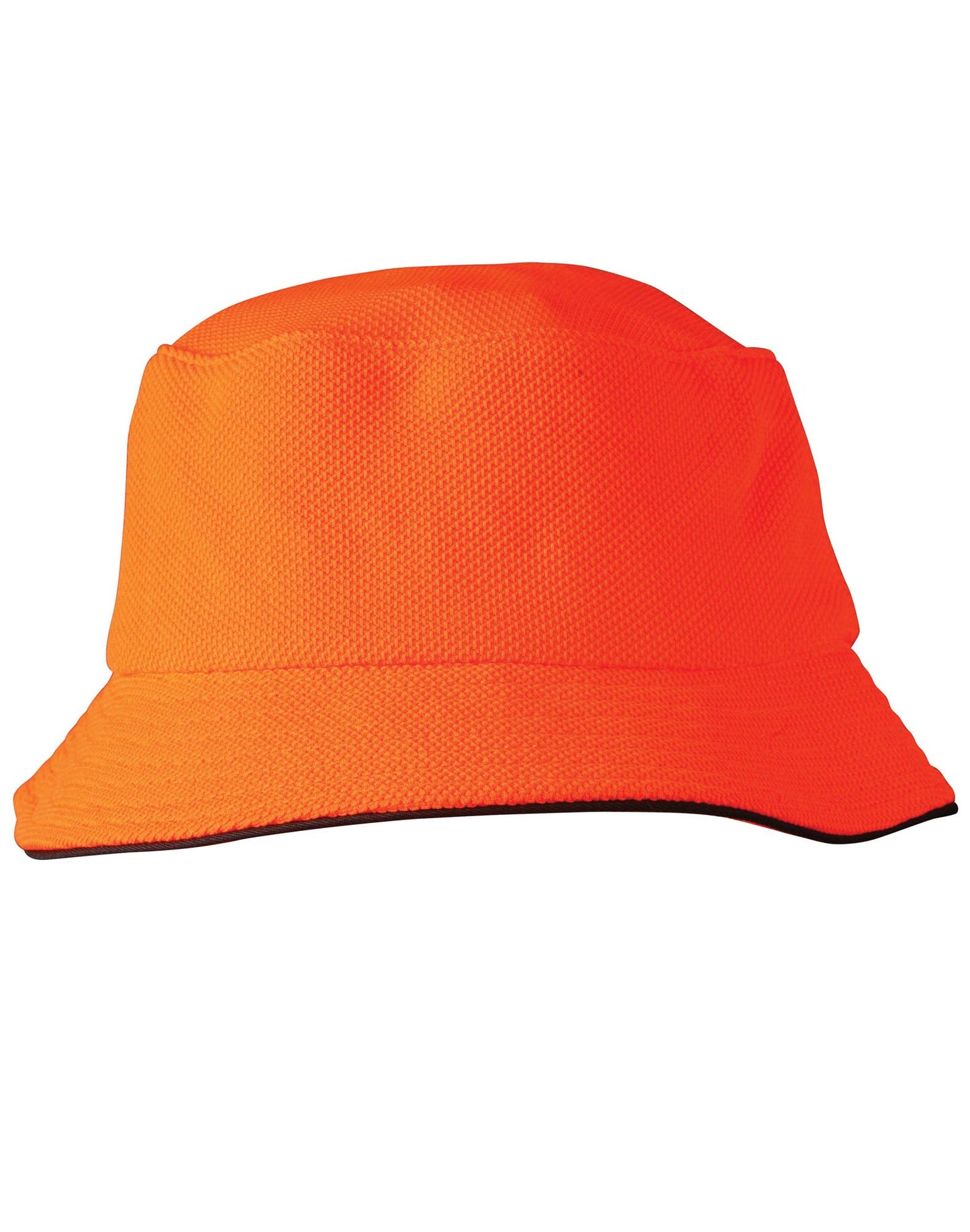 Pique mesh with sandwich trim bucket hat - CH71