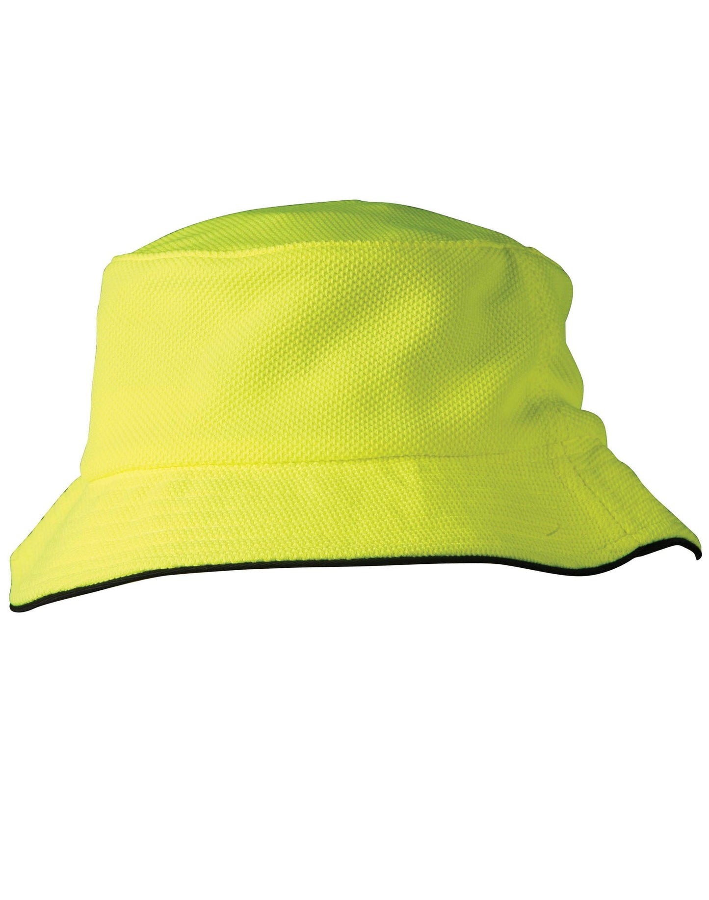 Pique mesh with sandwich trim bucket hat - CH71
