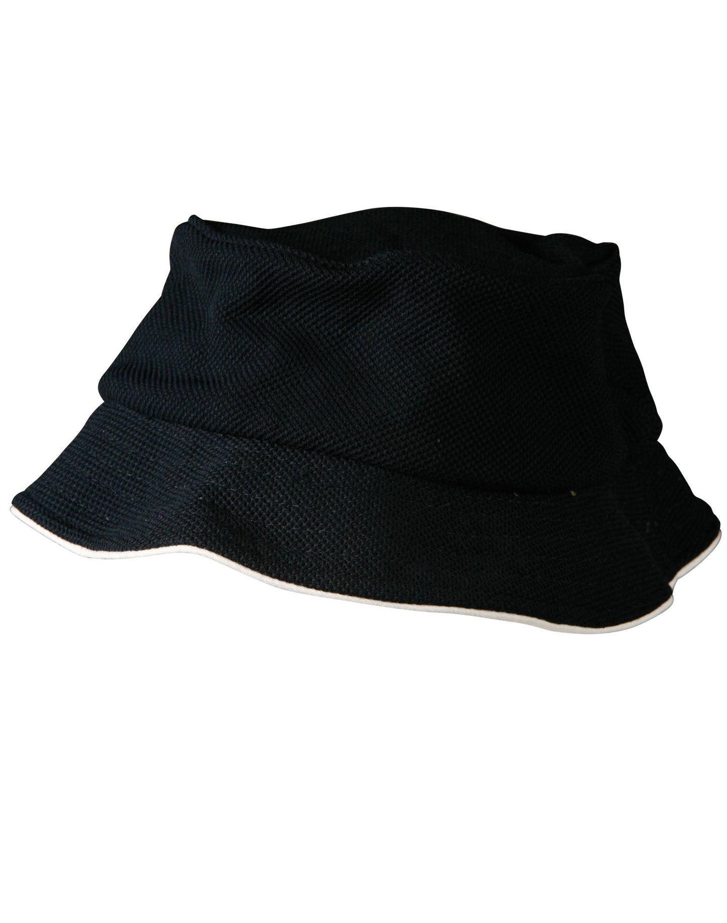 Pique mesh with sandwich trim bucket hat - CH71