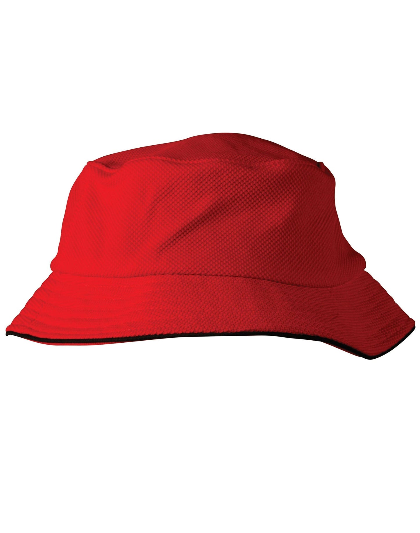 Pique mesh with sandwich trim bucket hat - CH71