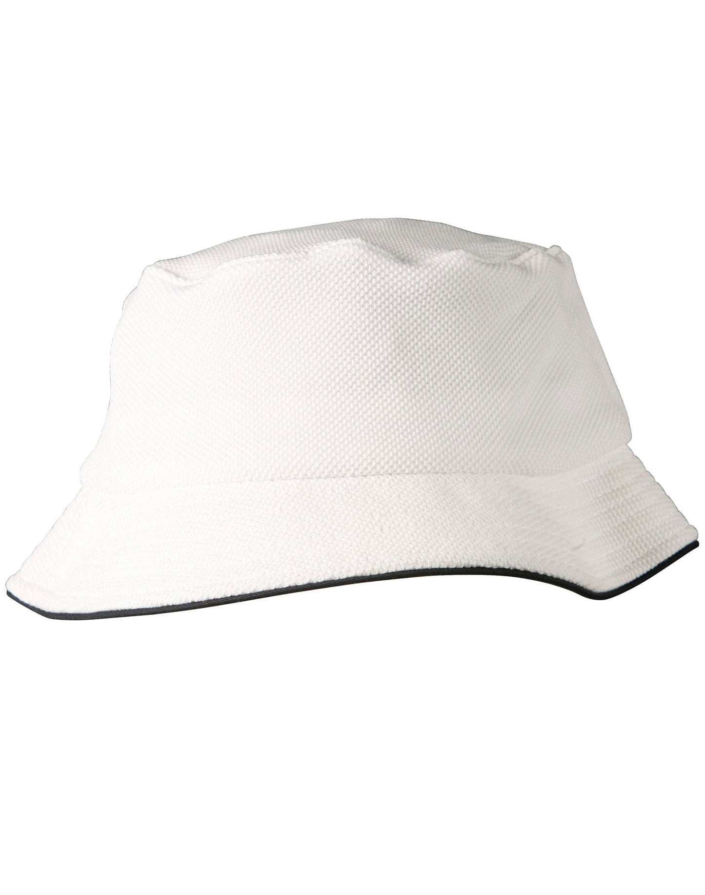 Pique mesh with sandwich trim bucket hat - CH71