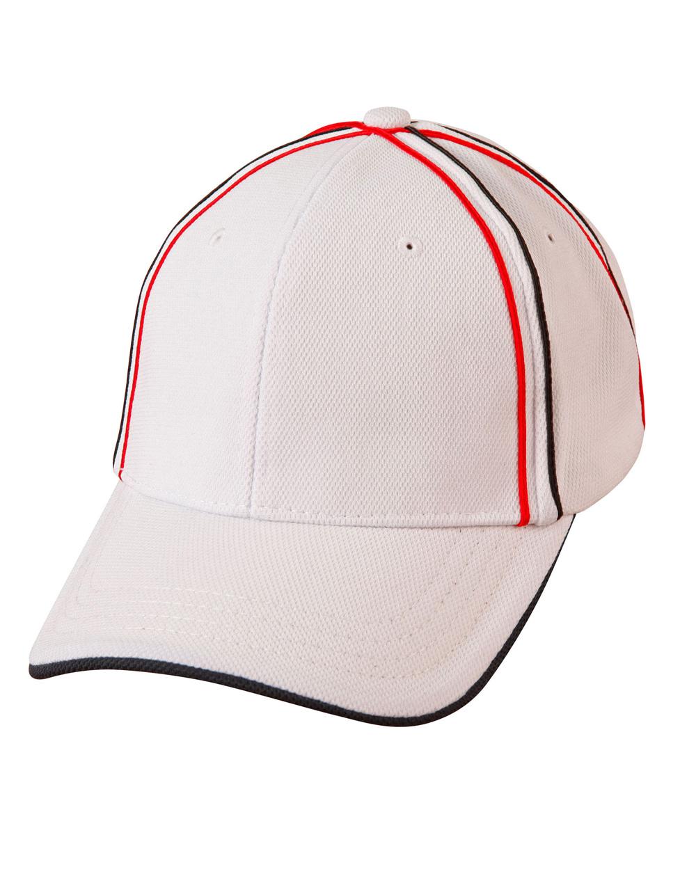 Tri-color pique mesh structured cap - CH76
