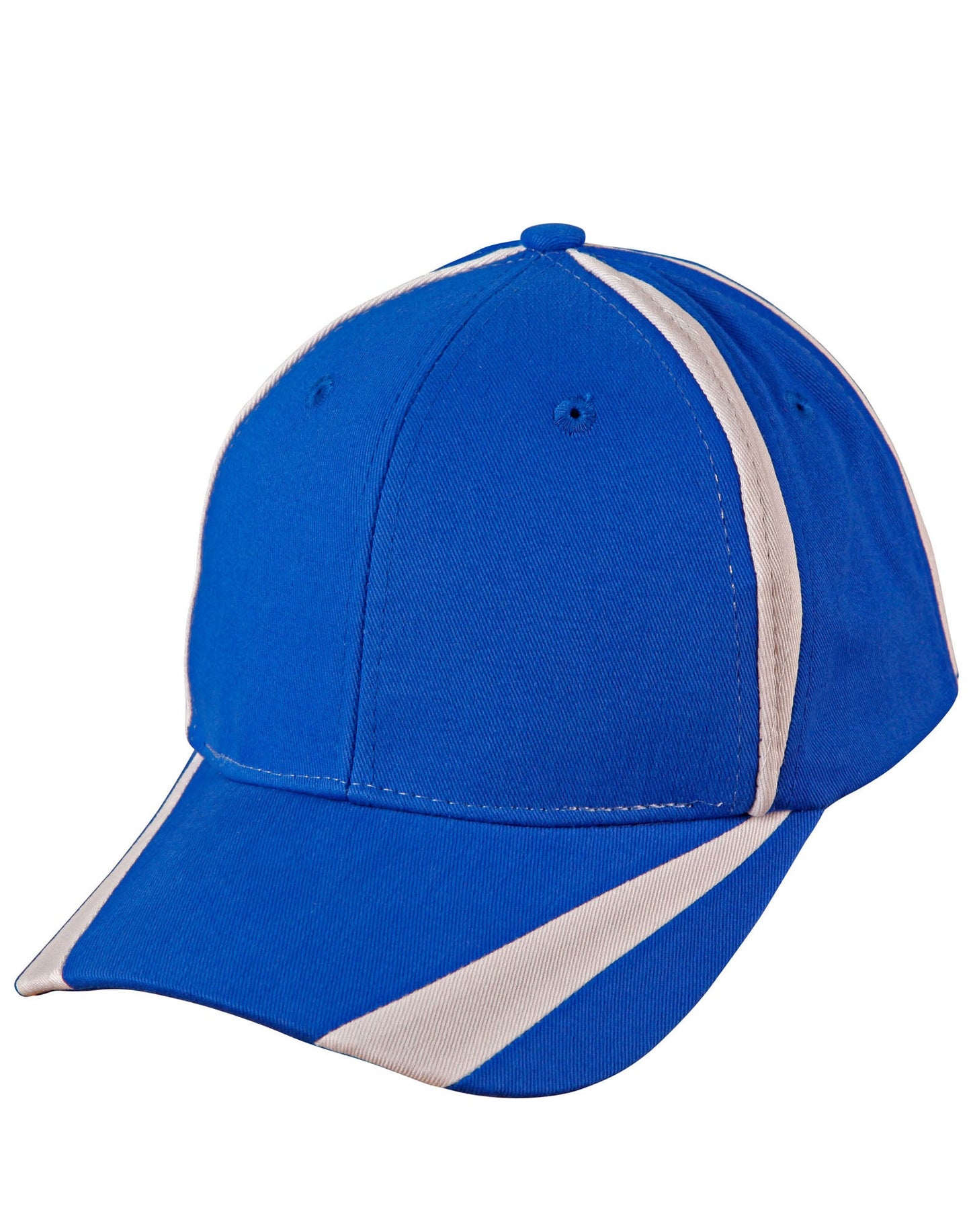 Brushed cotton twill baseball cap  "X" contrast - CH81