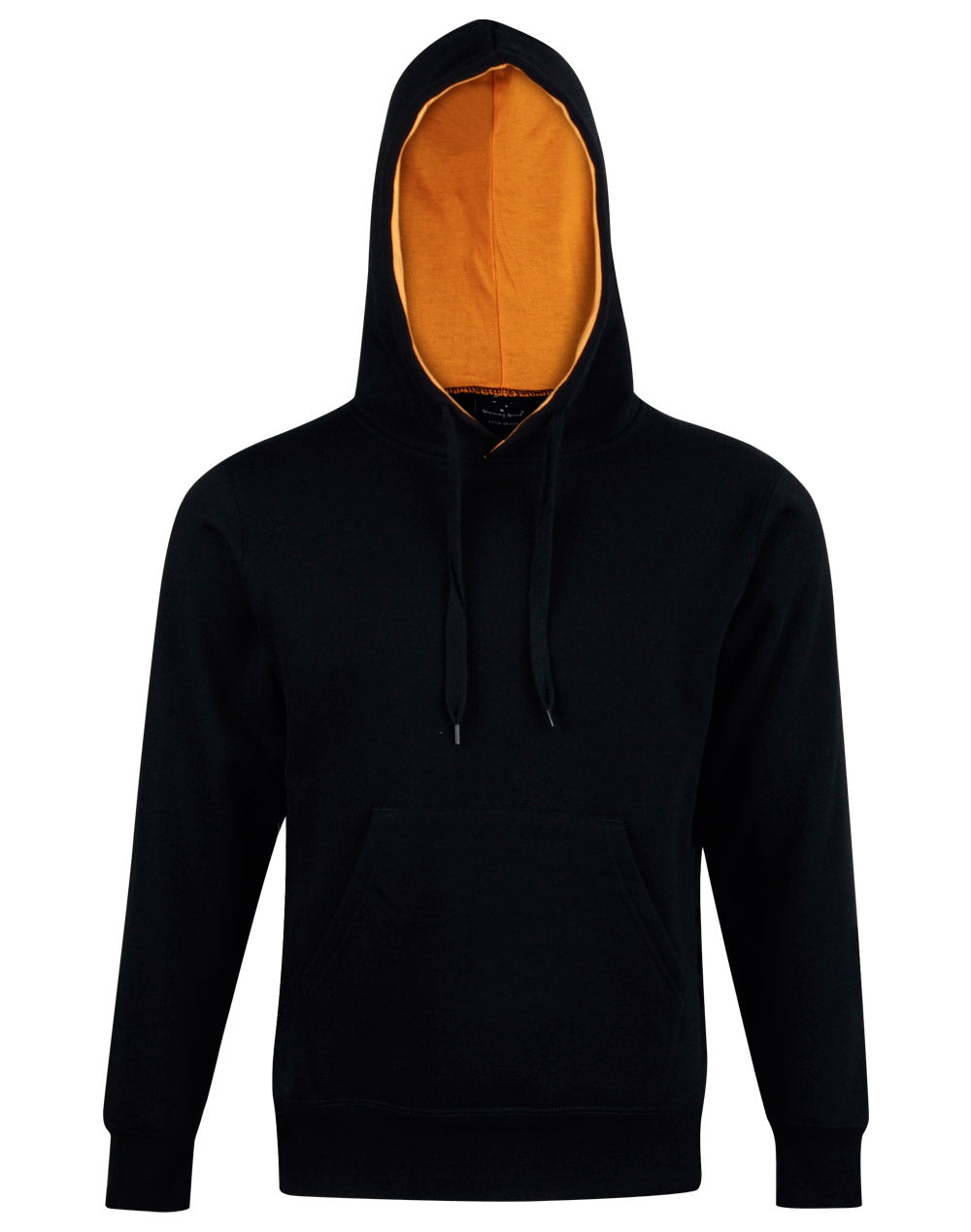 Adult's Close Front  Contrast Fleecy Hoodie - FL09