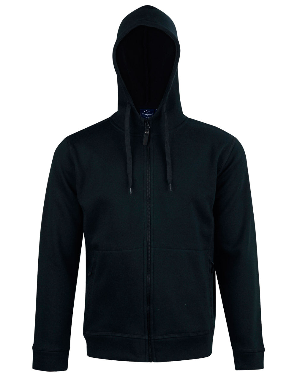 Men's Full Zip Contrast Fleece Hoodie - FL17