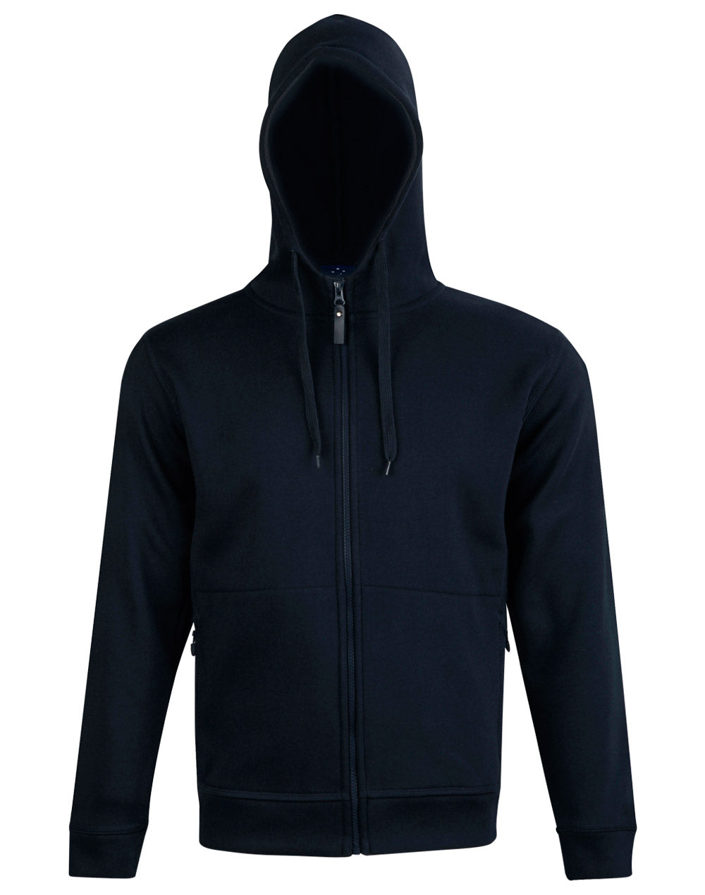 Men's Full Zip Contrast Fleece Hoodie - FL17