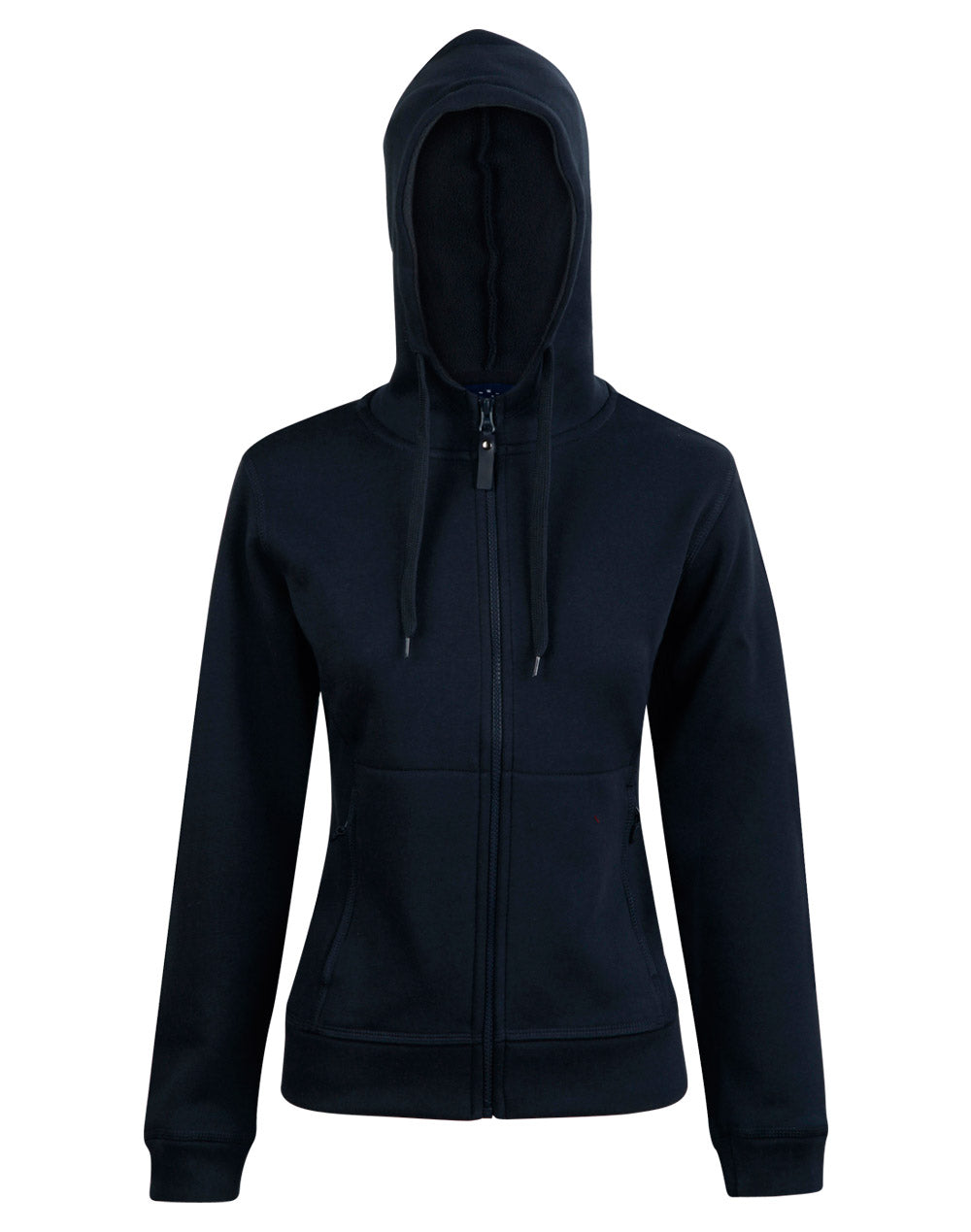 Ladies' Full Zip Contrast Fleece Hoodie - FL18