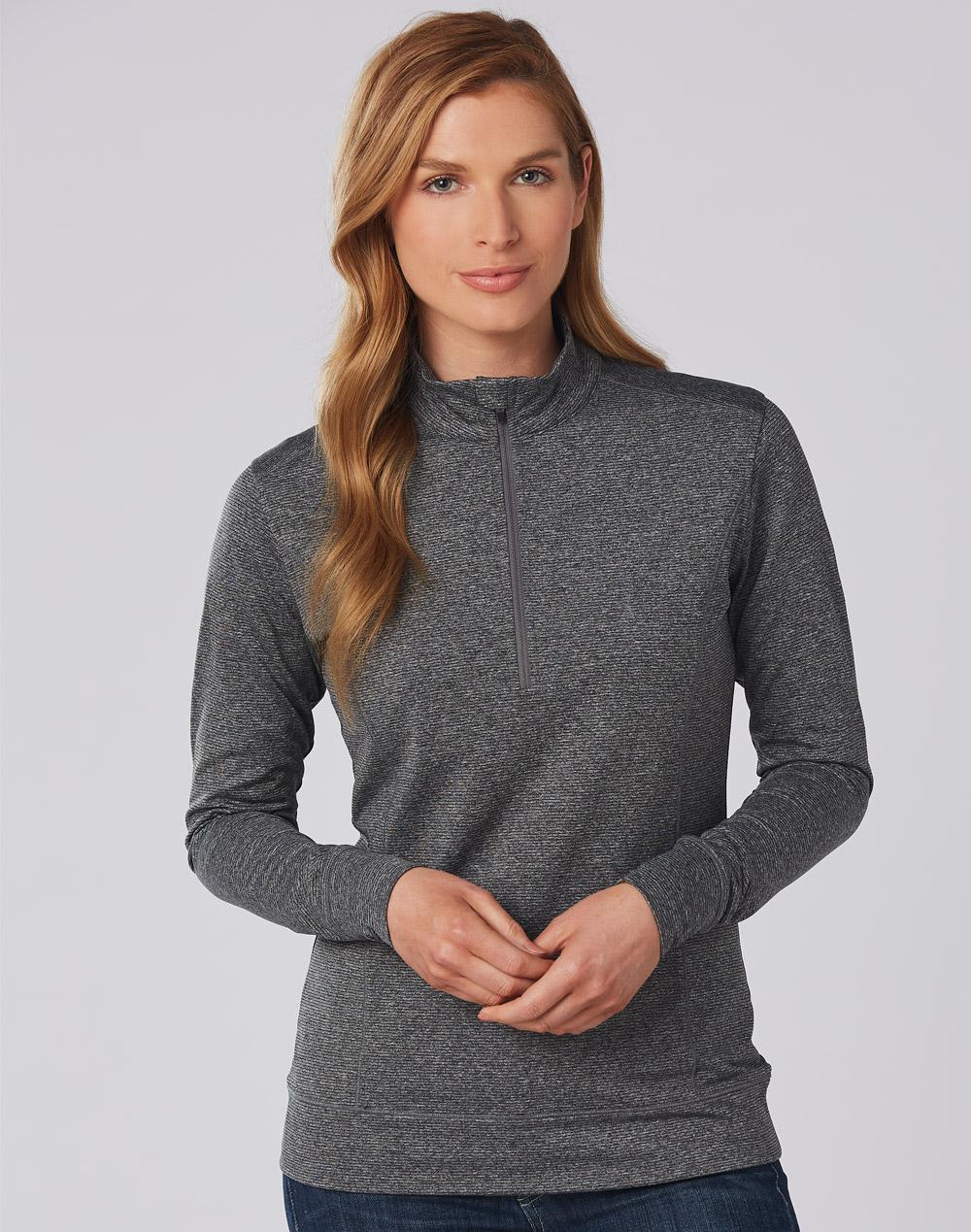 Ladies' Half Zip L/S Sweat Top - FL26
