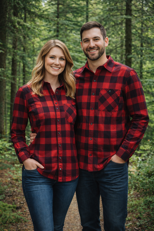 Unisex Flannel Plaid Shirt - WT11