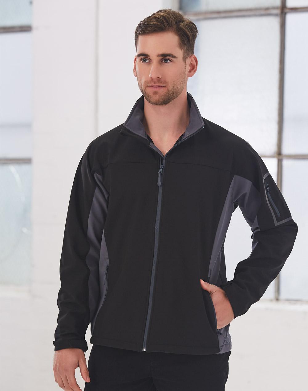 Men’s Contrast Softshell Jacket - JK31