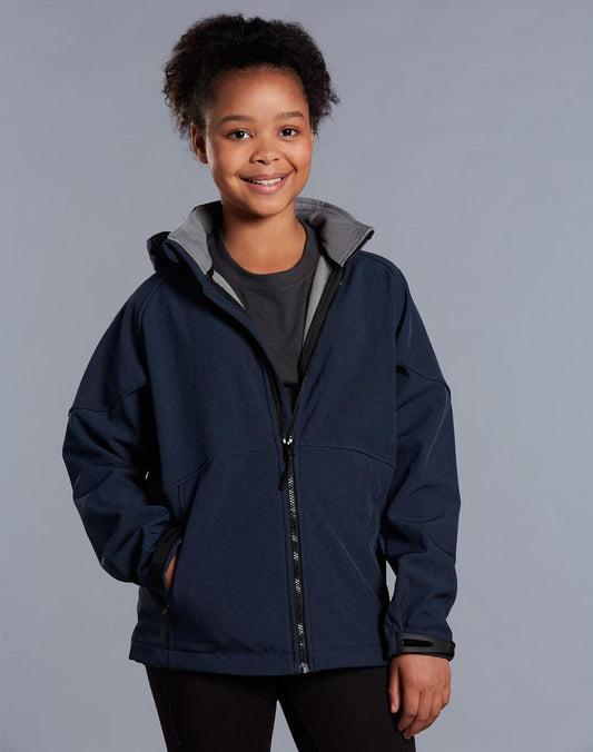 Kids' Softshell Full Zip Hoodie - JK33K