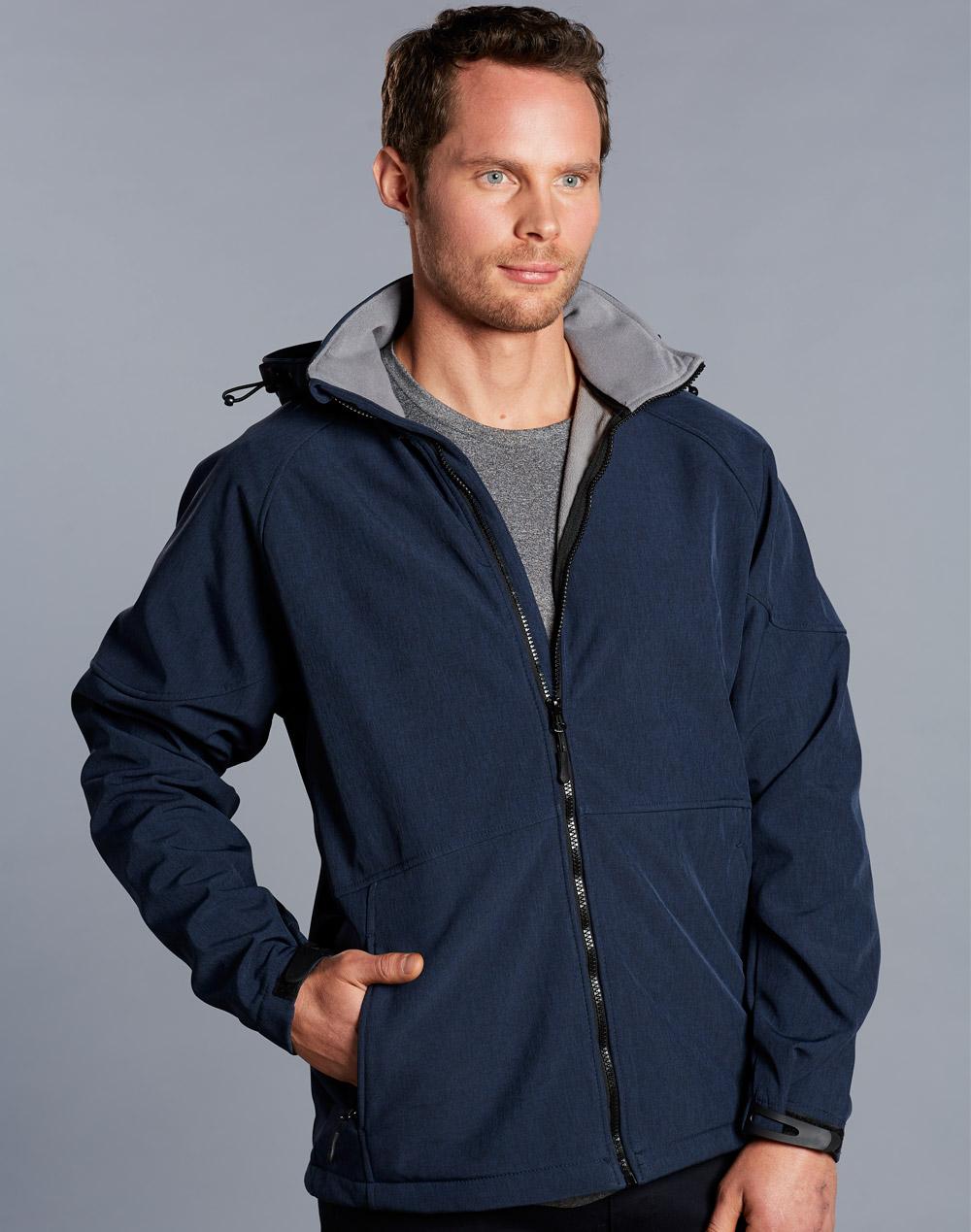 Men's Softshell Full Zip Hoodie - JK33