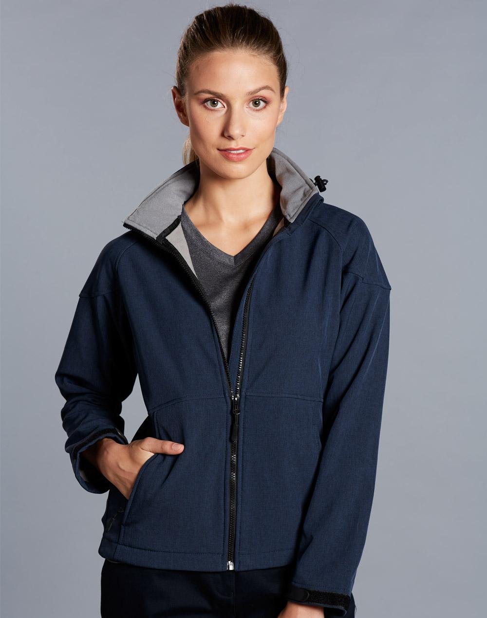 Ladies' Softshell Full Zip Hoodie - JK34