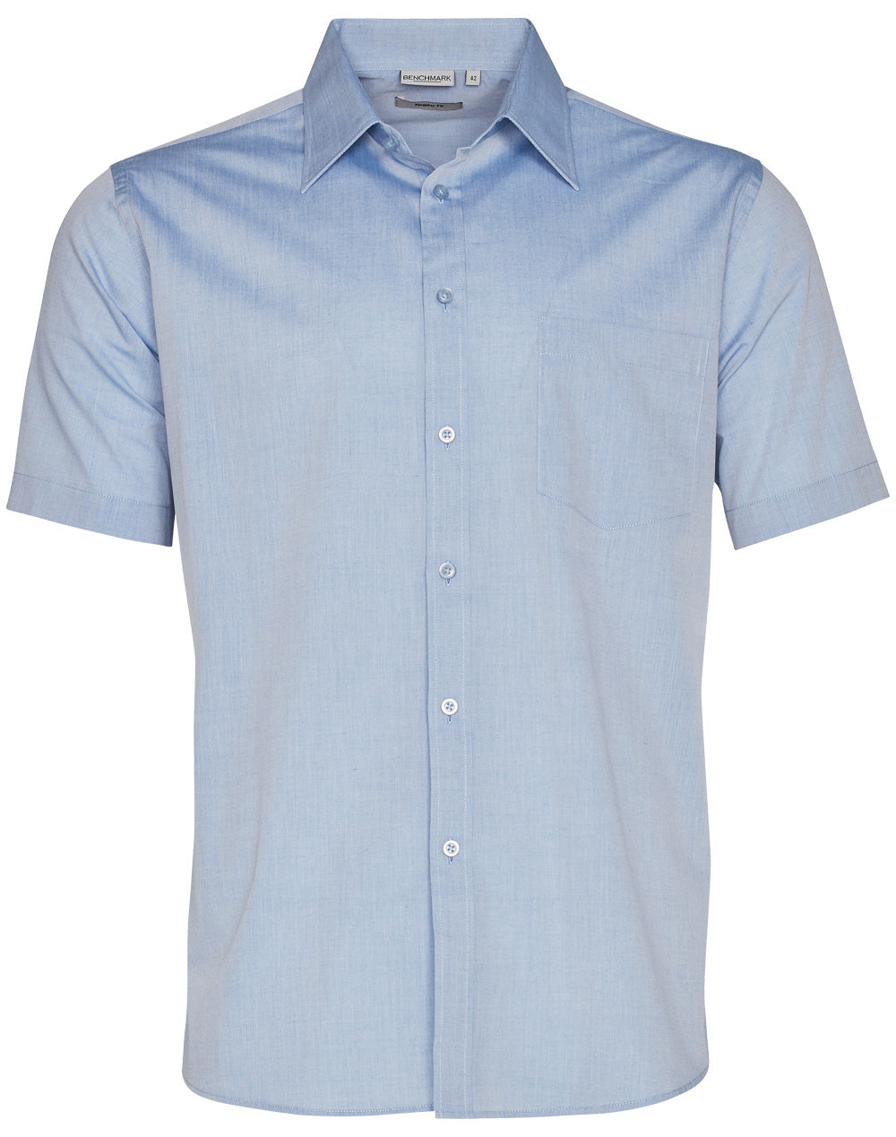 Men's Fine Chambray Short Sleeve Shirt - M7011