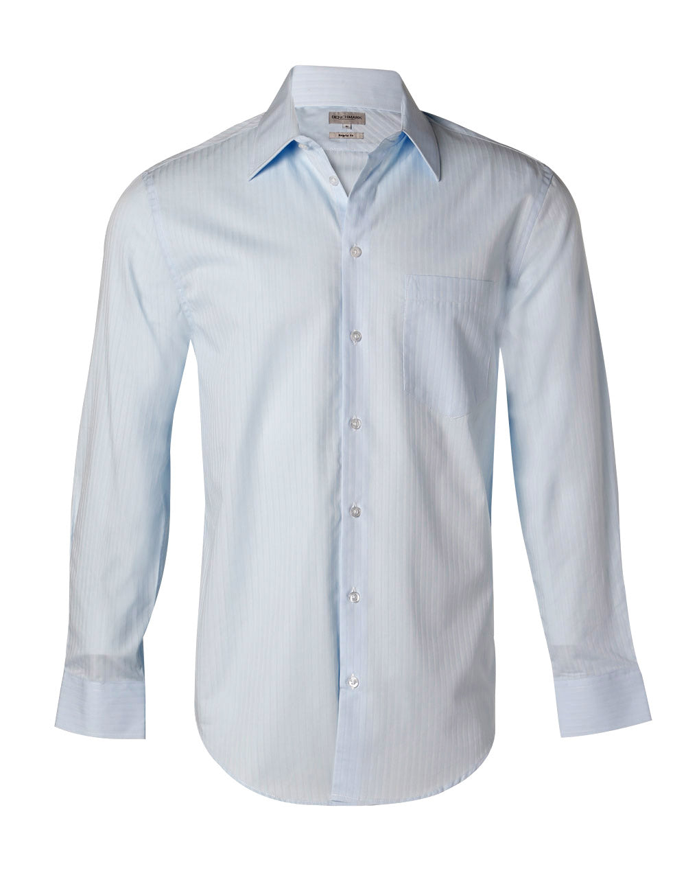 Men's Self Stripe L/S Shirt - M7100L