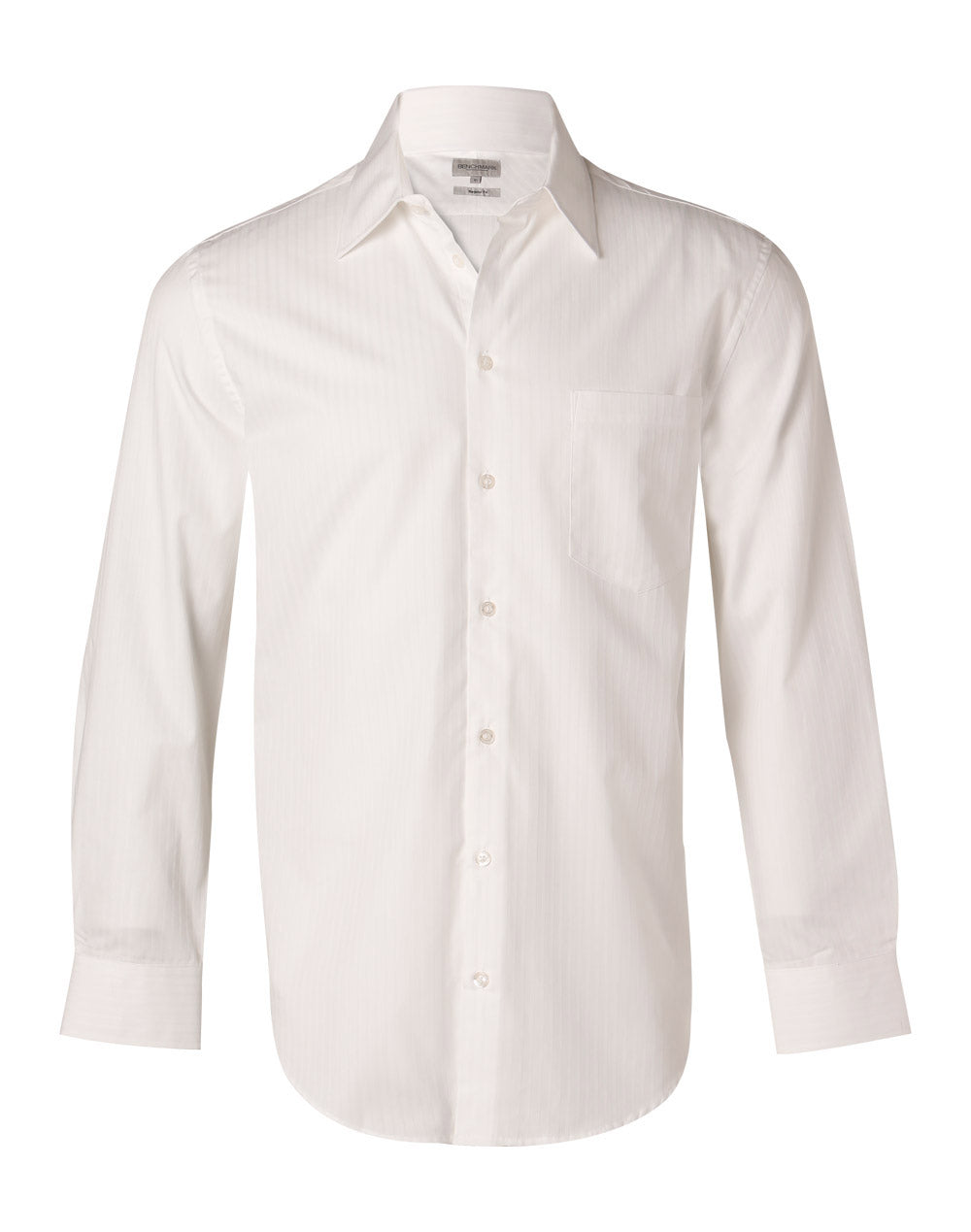 Men's Self Stripe L/S Shirt - M7100L