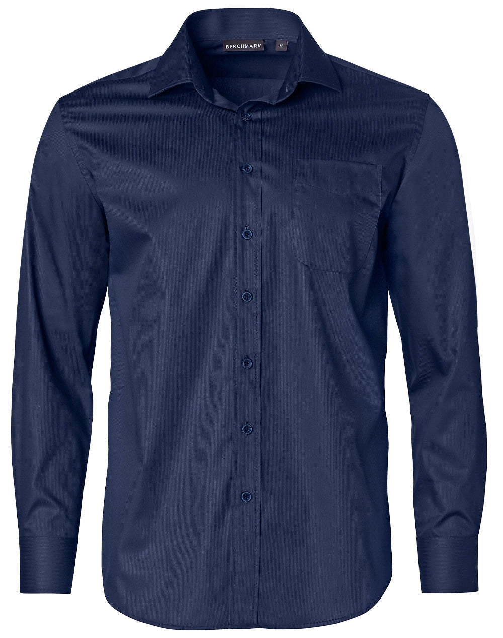 Men's Dobby Striped Taped L/S Shirt - M7110L
