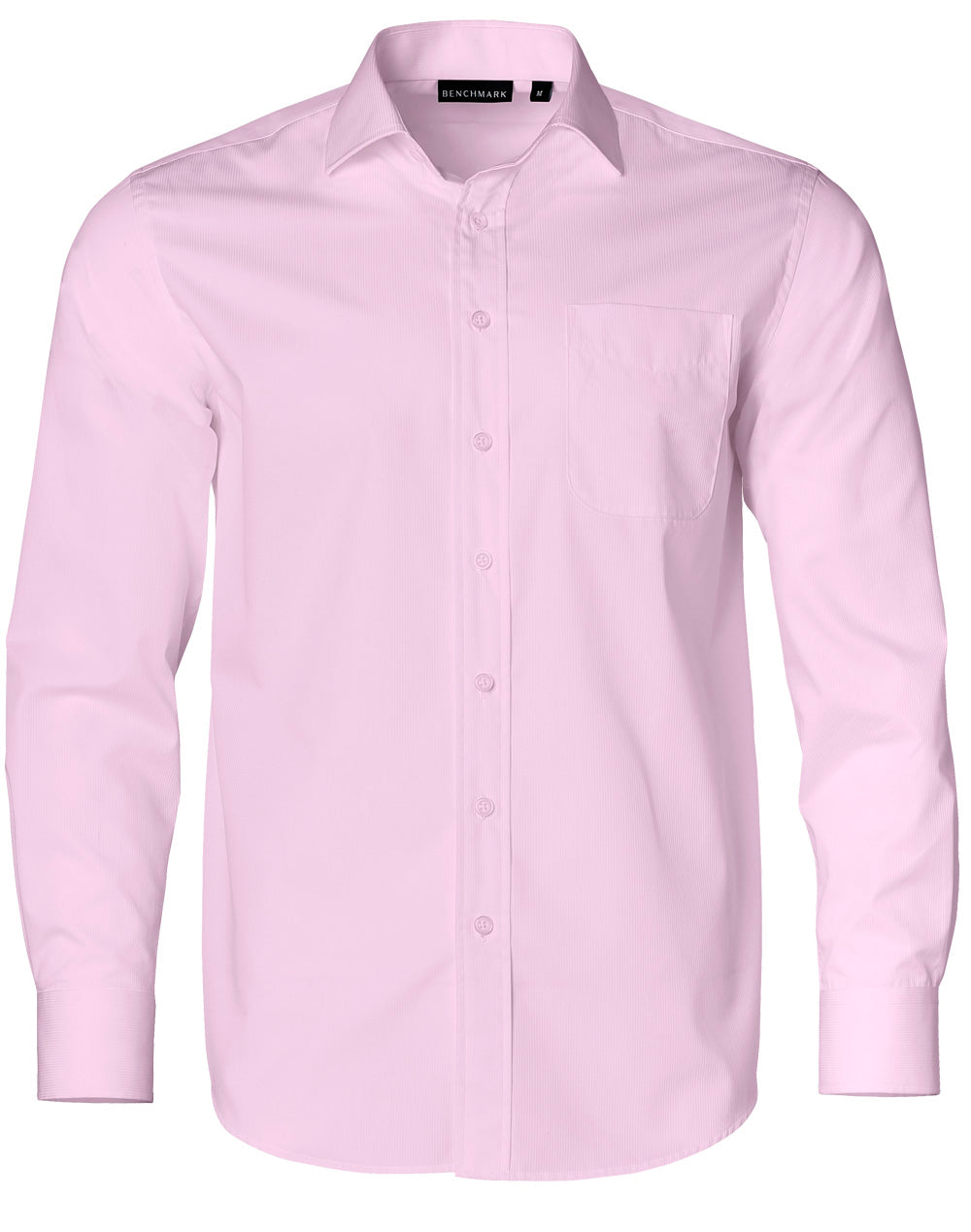 Men's Dobby Striped Taped L/S Shirt - M7110L