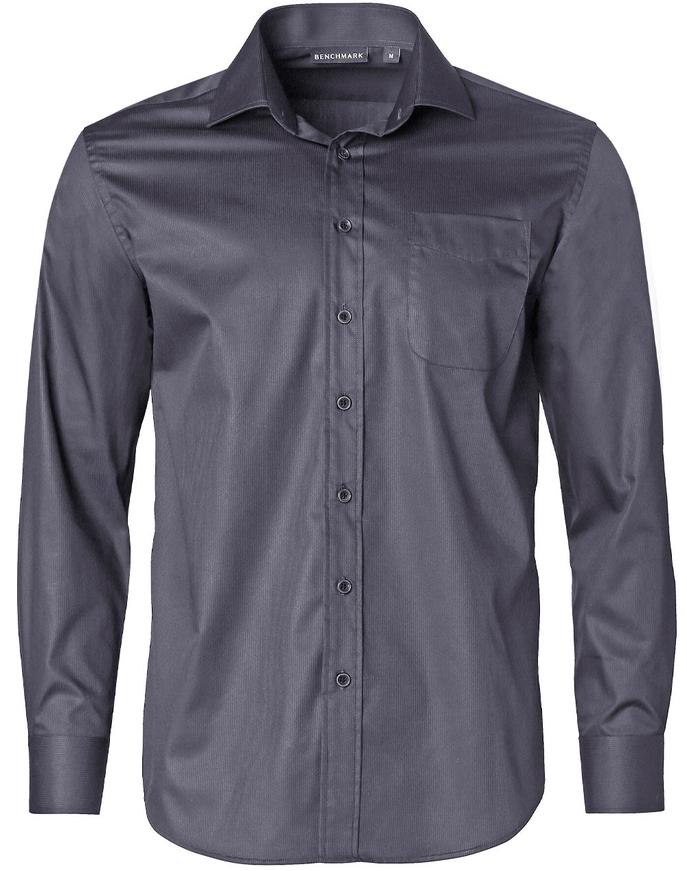 Men's Dobby Striped Taped L/S Shirt - M7110L