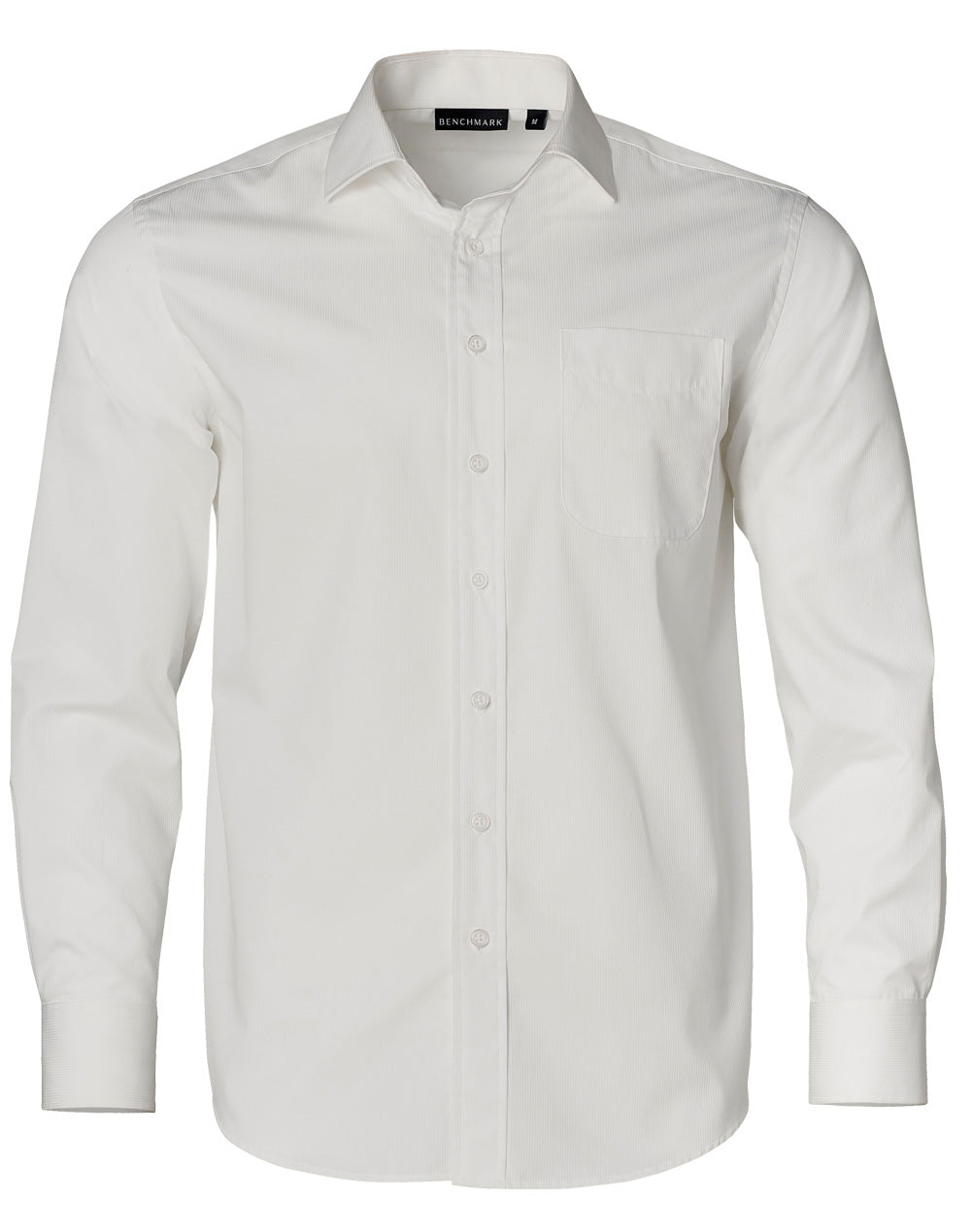 Men's Dobby Striped Taped L/S Shirt - M7110L