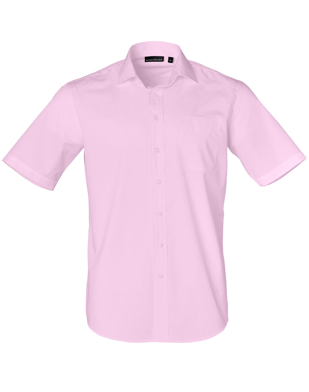 Men's Dobby Striped Taped S/S Shirt - M7110S