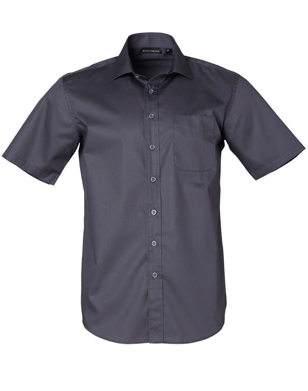 Men's Dobby Striped Taped S/S Shirt - M7110S
