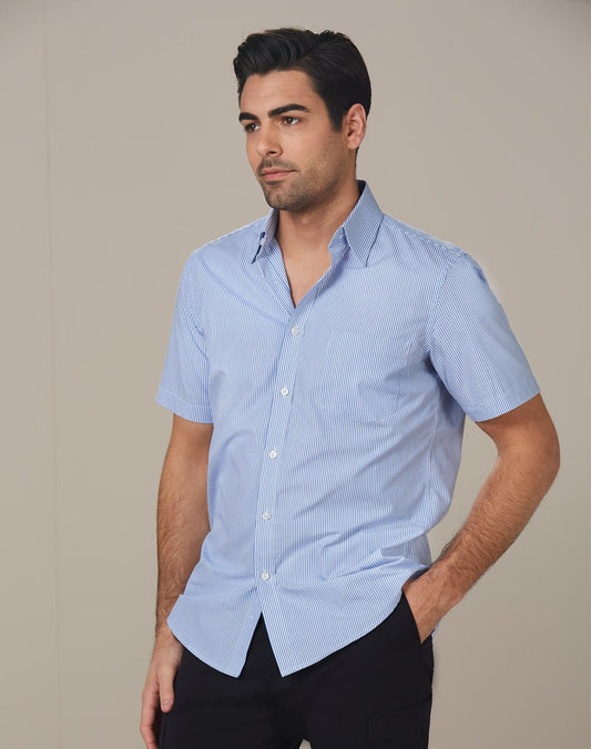 Men's Balance Stripe Short Sleeve Shirt - M7231