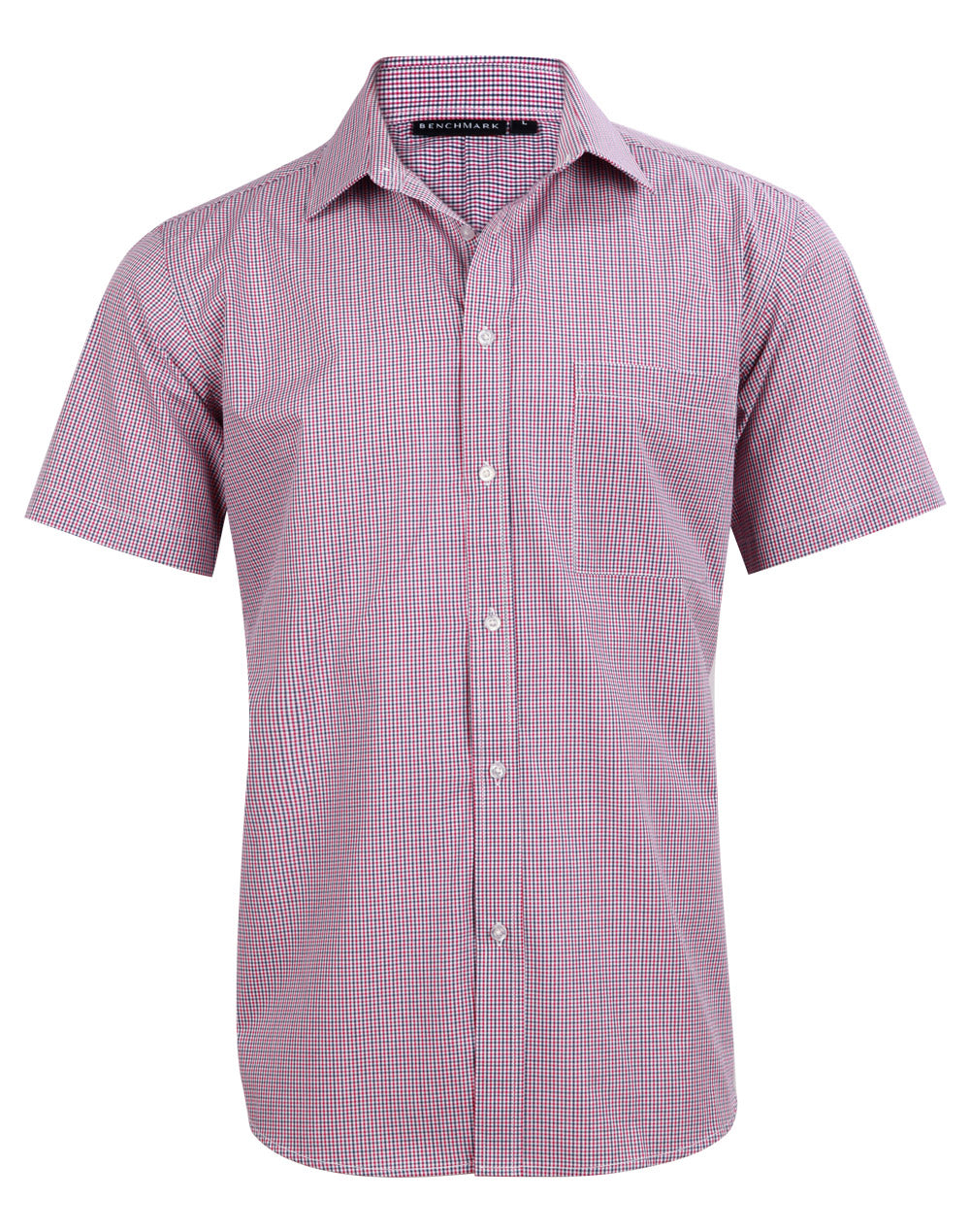 Men's Two Tone Mini Check S/S Shirt - M7340S