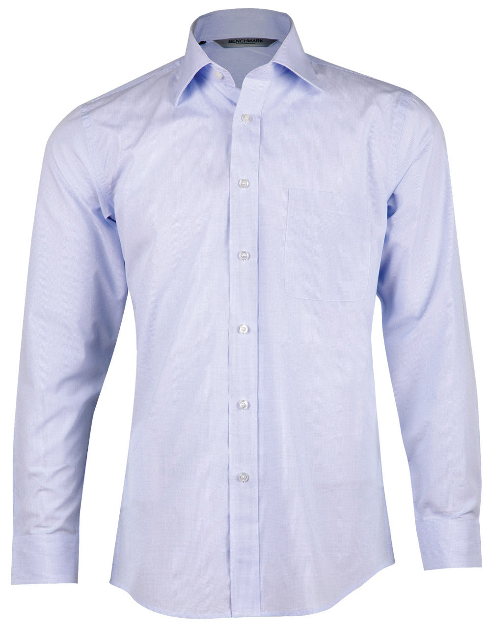 Men's Mini Check Premium Cotton Long Sleeve Shirt - M7362