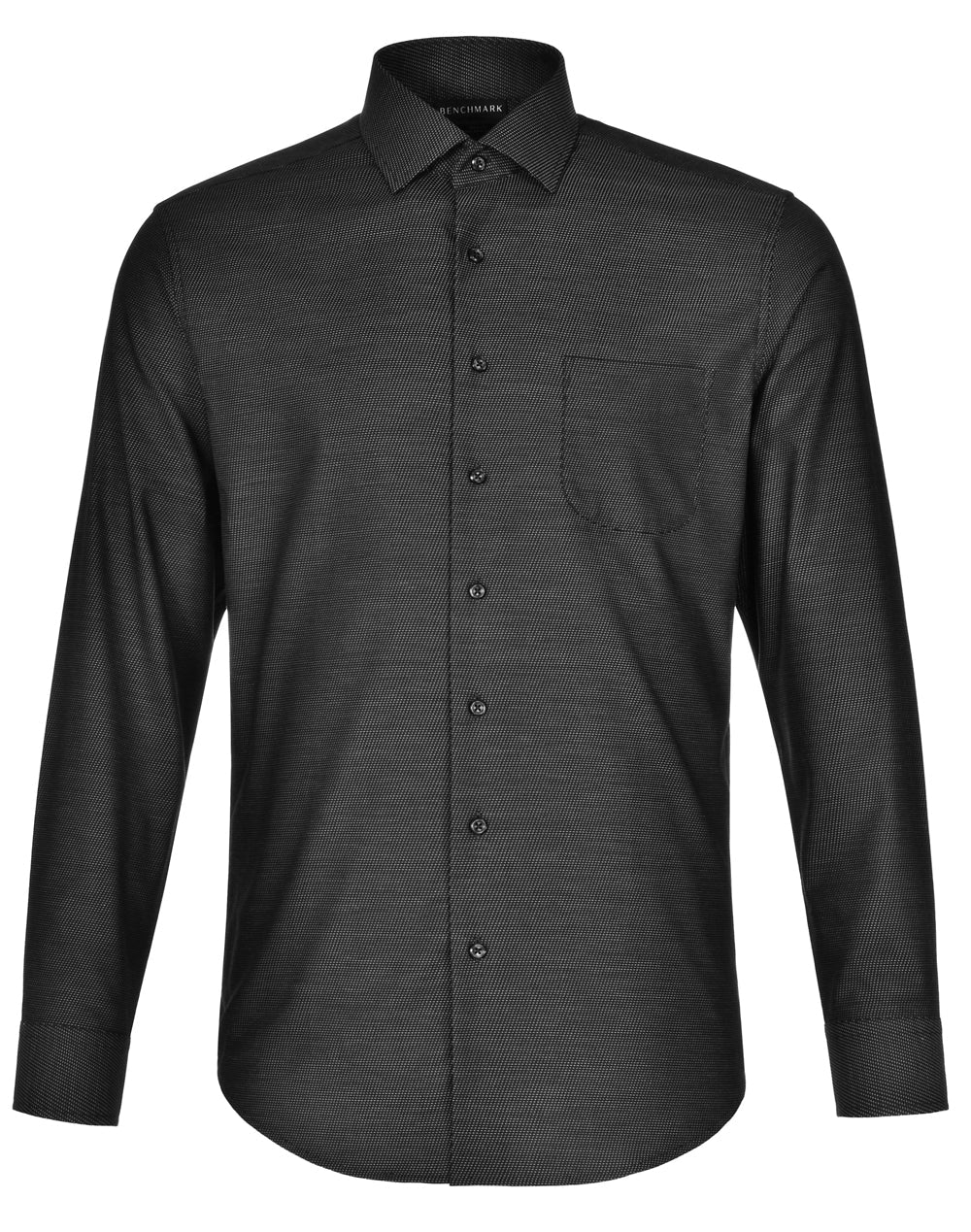 Men's Pin Dot Stretch L/S Shirt - M7400L