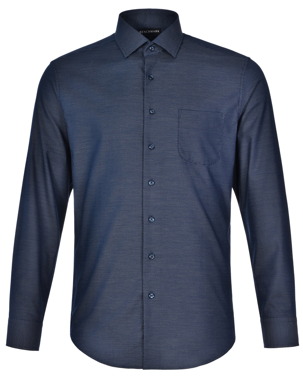 Men's Pin Dot Stretch L/S Shirt - M7400L