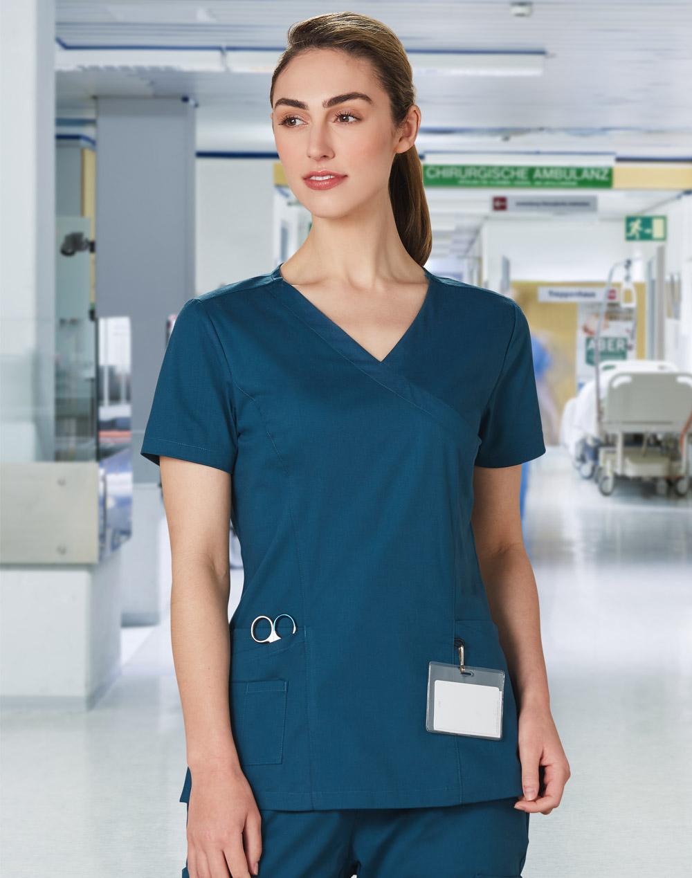 Ladies' Solid Colour S/S Scrub Top - M7640