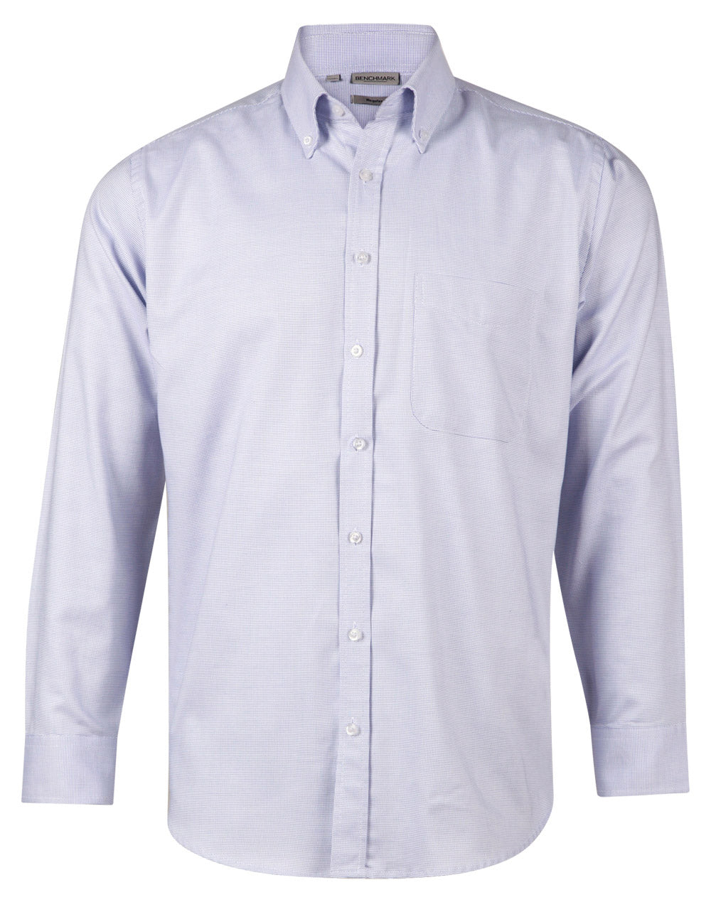 Men's Dot Contrast Long Sleeve Shirt - M7922