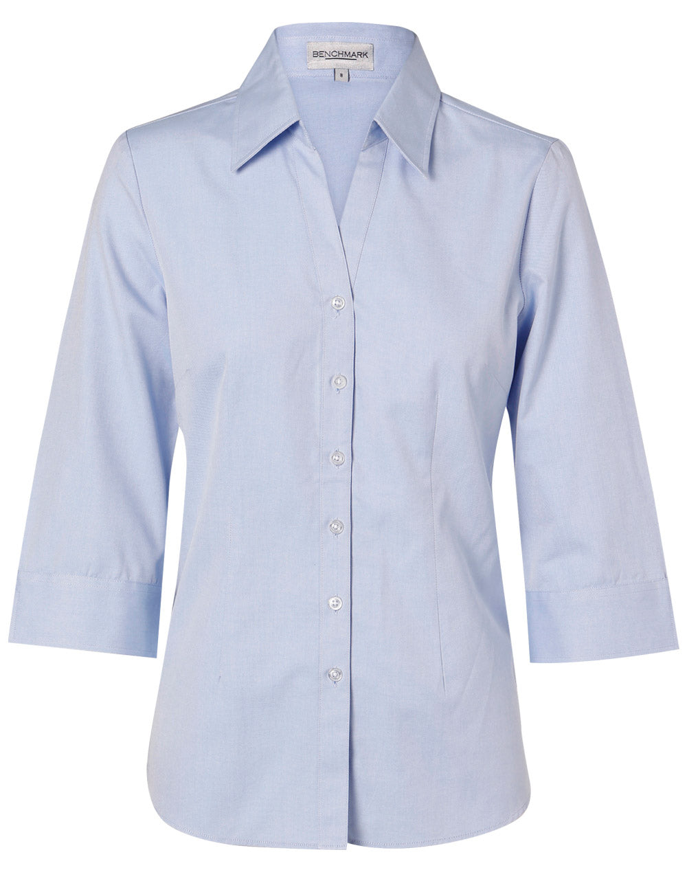 Women's Fine Chambray 3/4 Sleeve Shirt - M8013