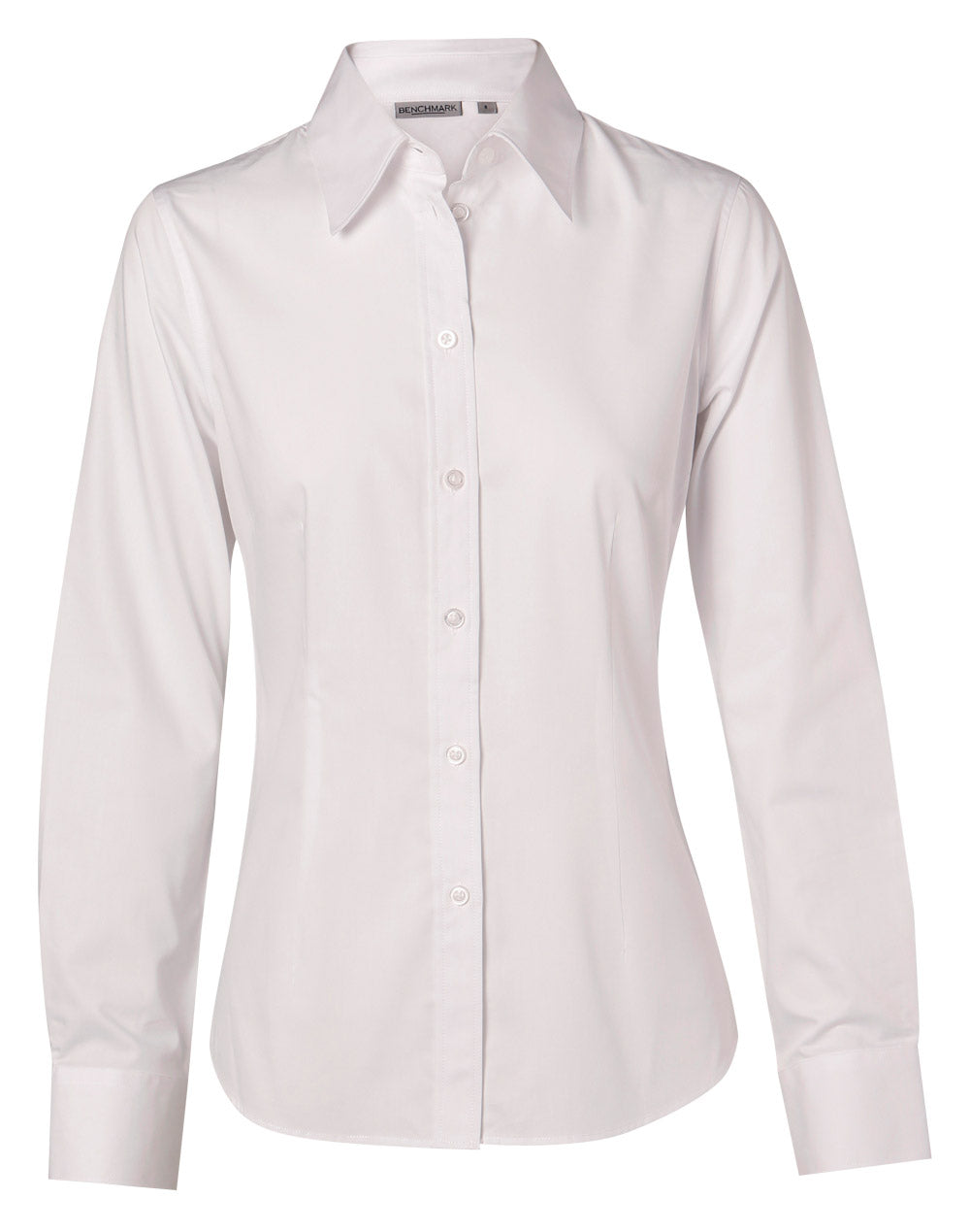 Women's Cotton/Poly Stretch L/S Shirt - M8020L