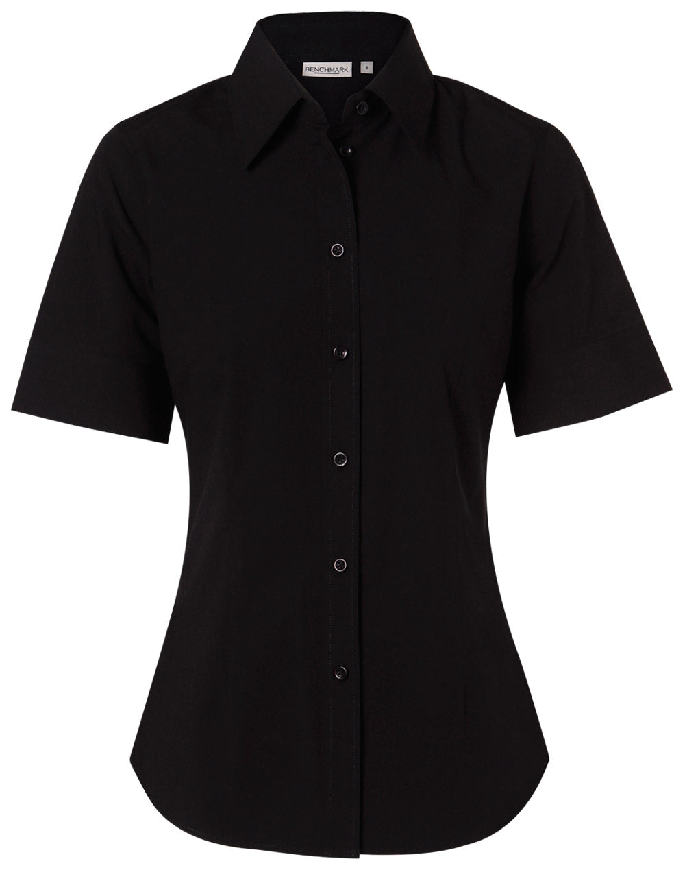 Women's Cotton/Poly Stretch S/S Shirt - M8020S