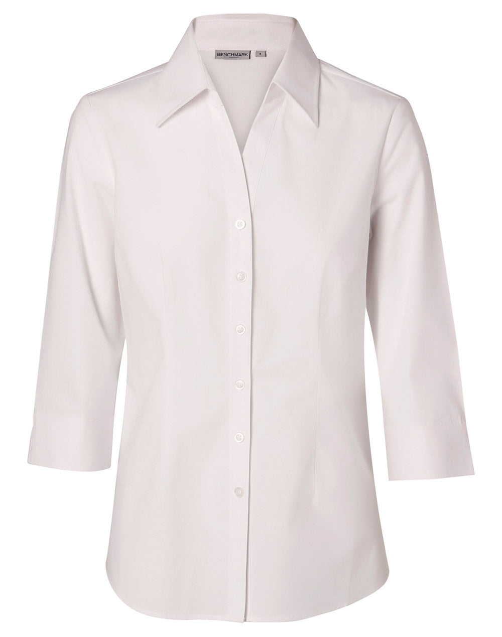 Women's Fine Twill 3/4 Sleeve Shirt - M8030Q