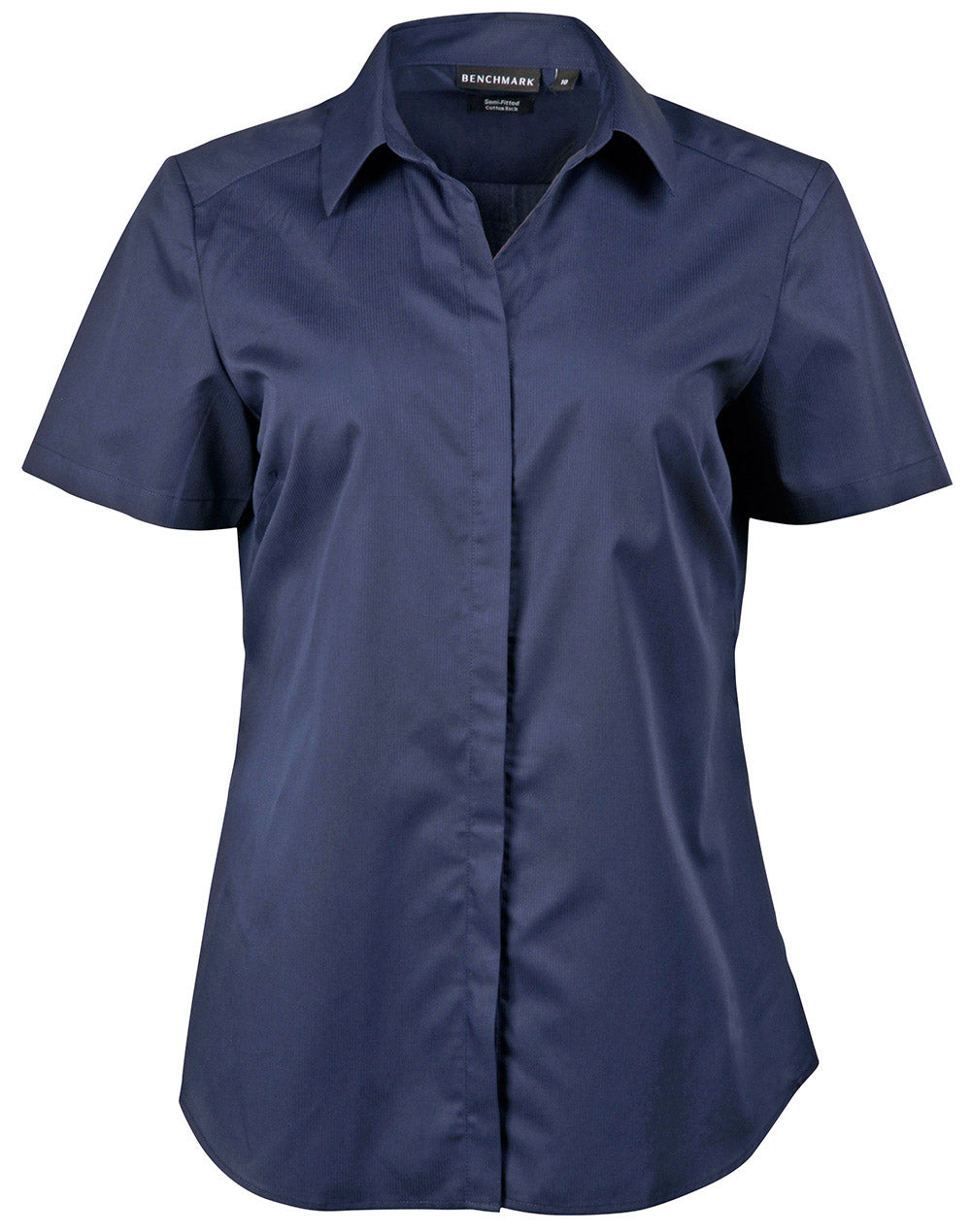 Ladies' Dobby Striped Taped S/S Shirt - M8110S
