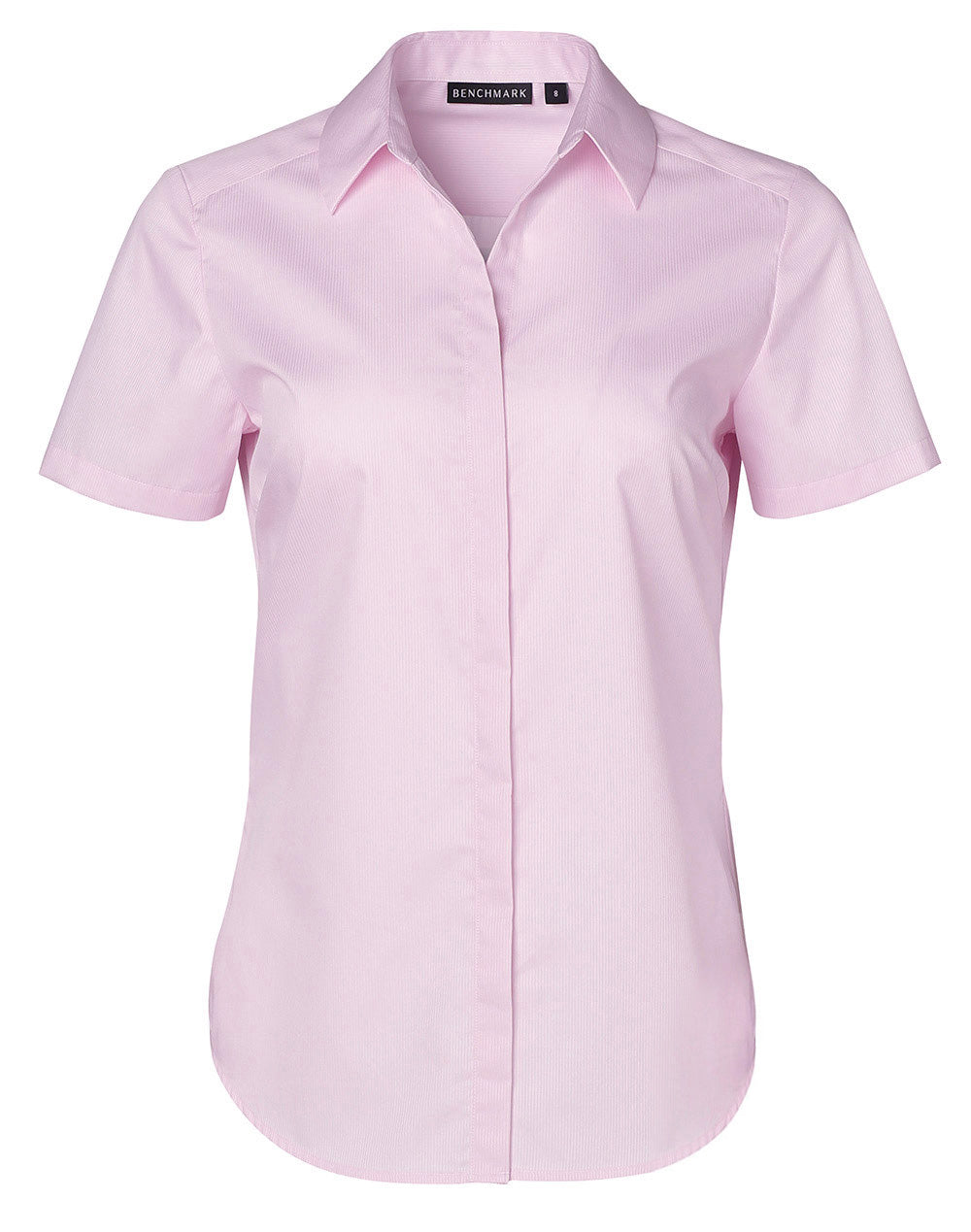 Ladies' Dobby Striped Taped S/S Shirt - M8110S