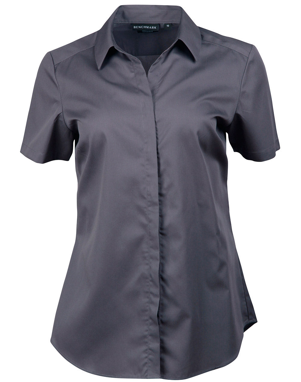 Ladies' Dobby Striped Taped S/S Shirt - M8110S